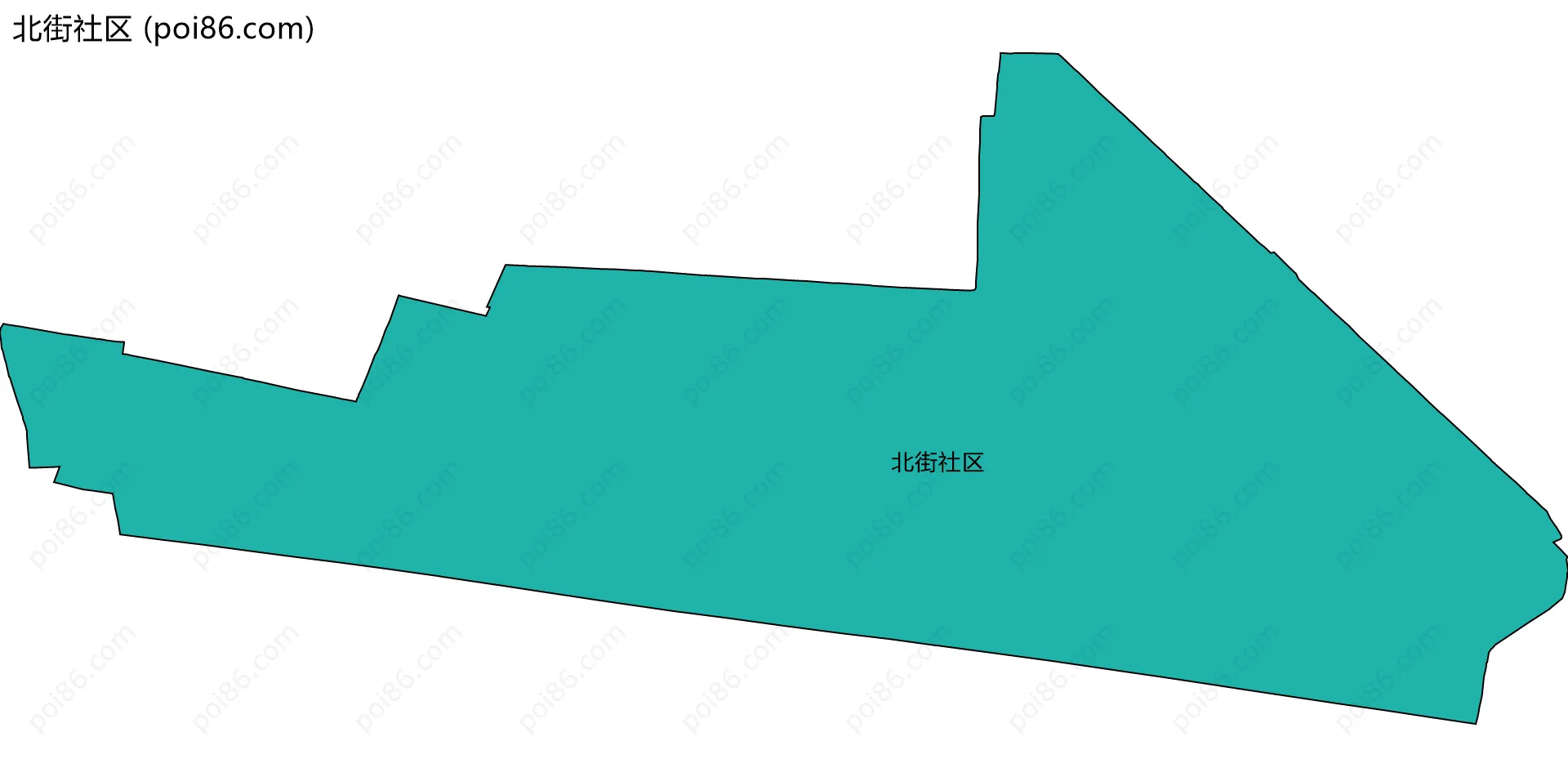 北街社区边界地图