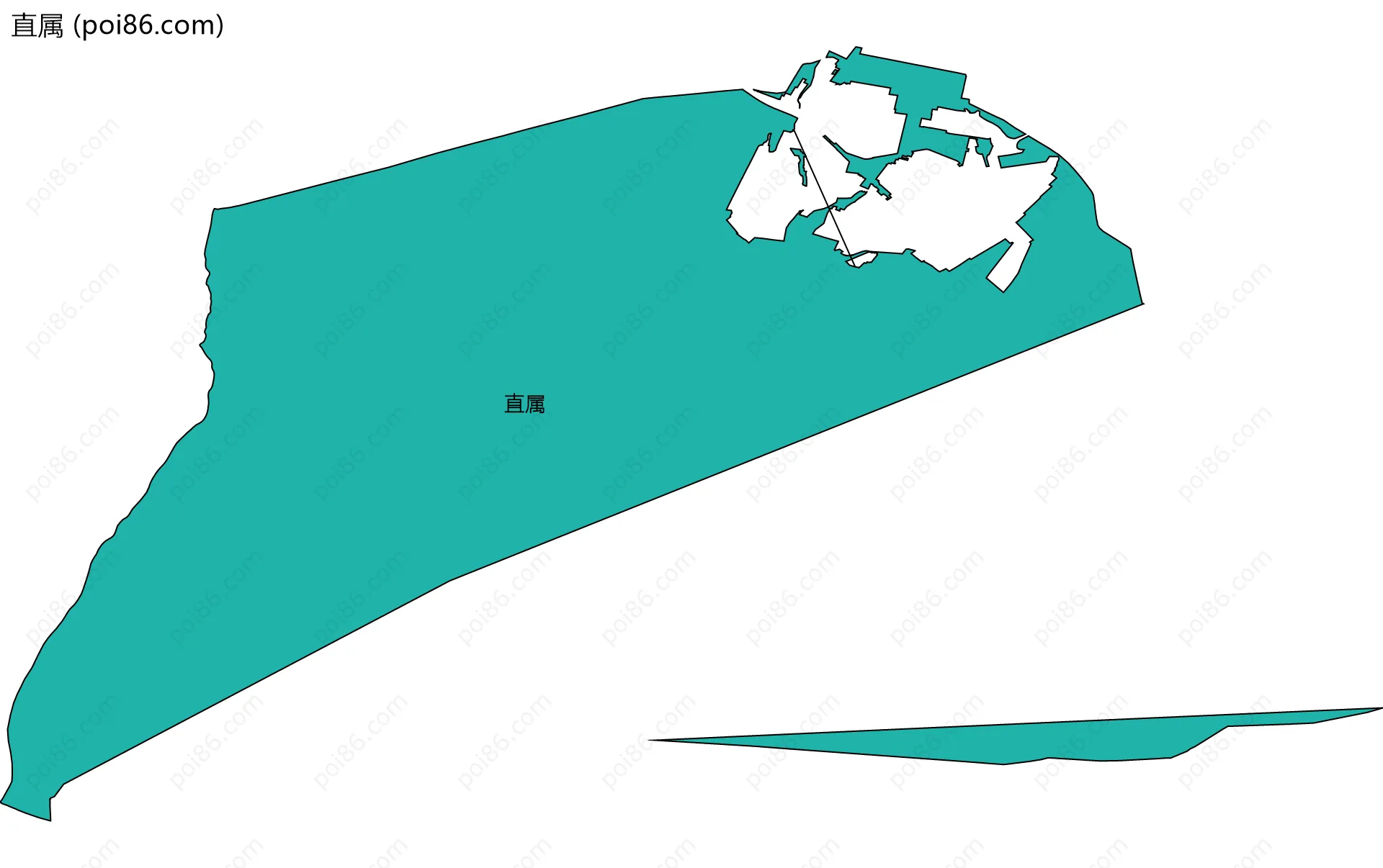 直属边界地图