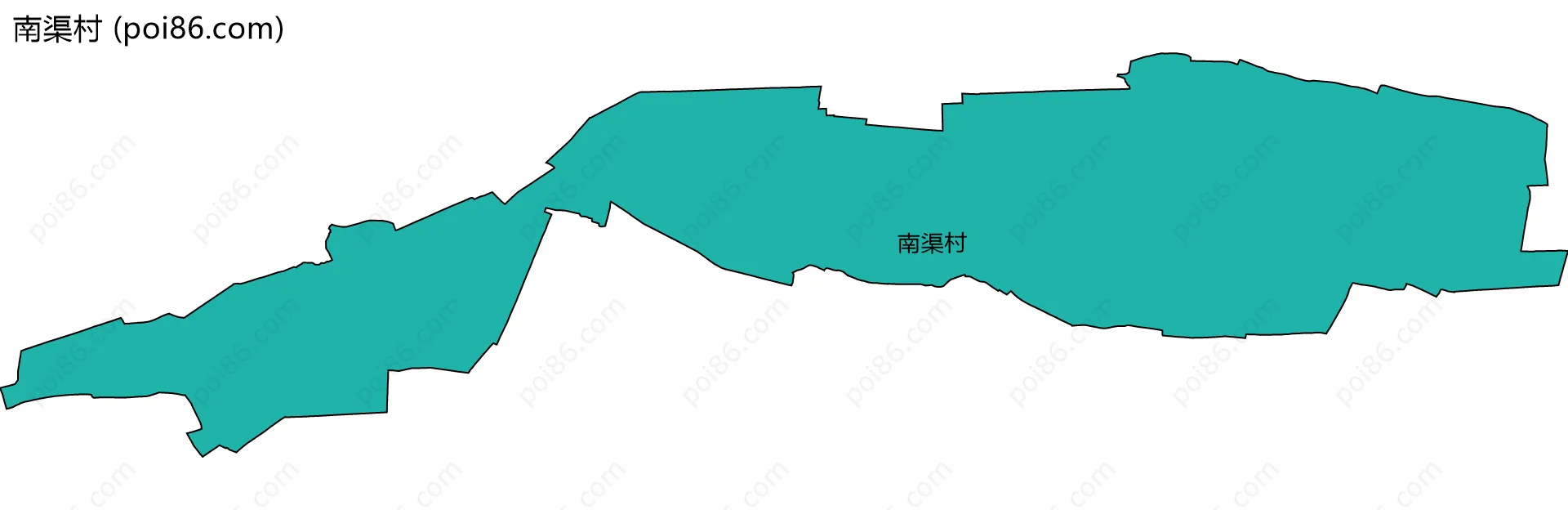 南渠村边界地图