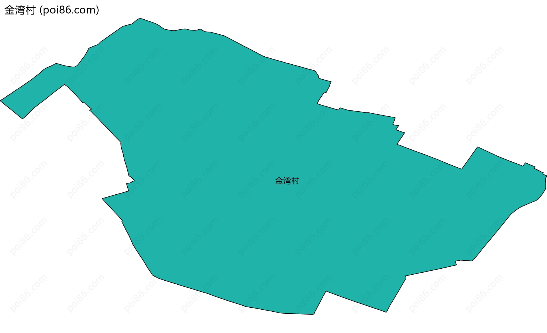 金湾村边界地图