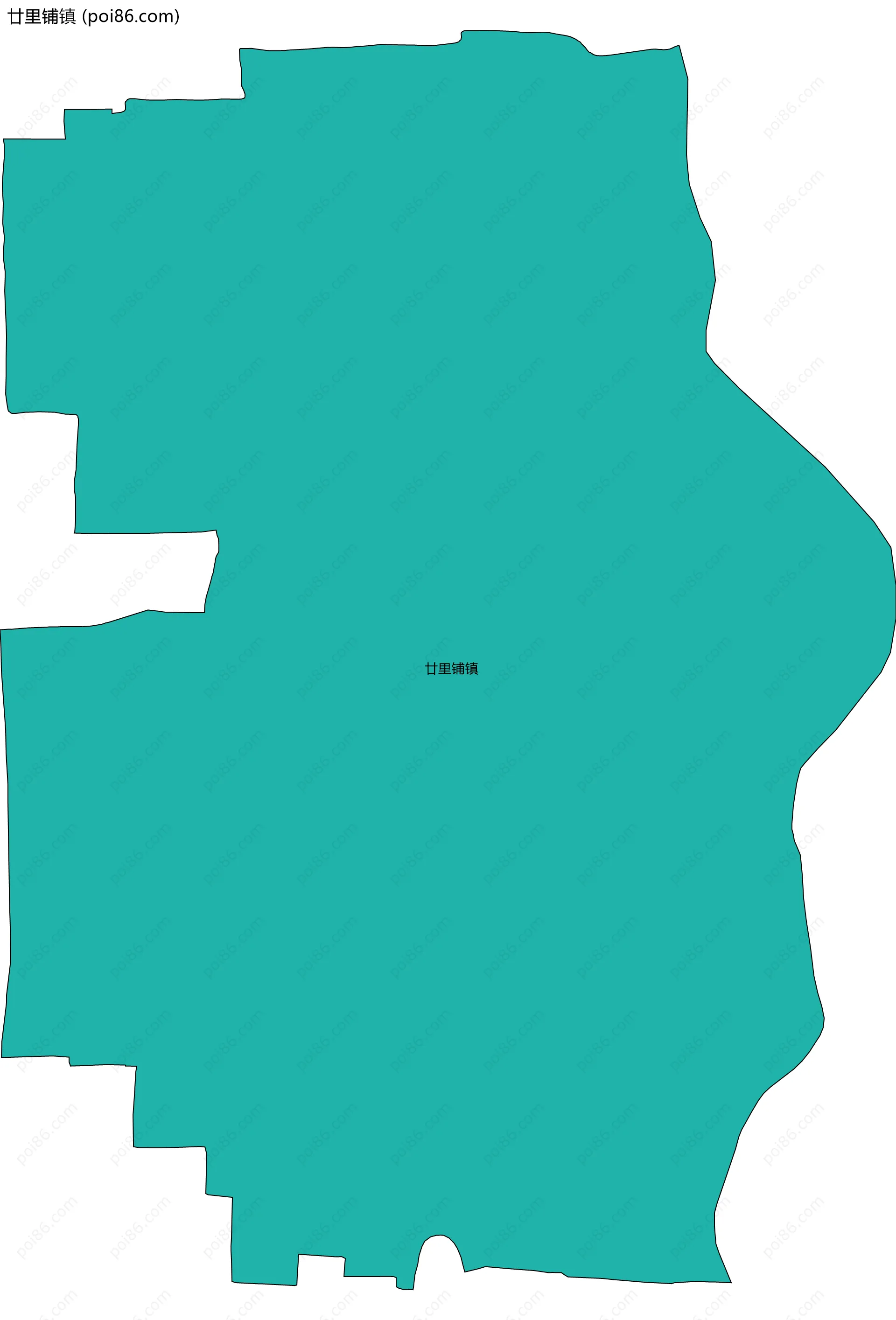 廿里铺镇边界地图