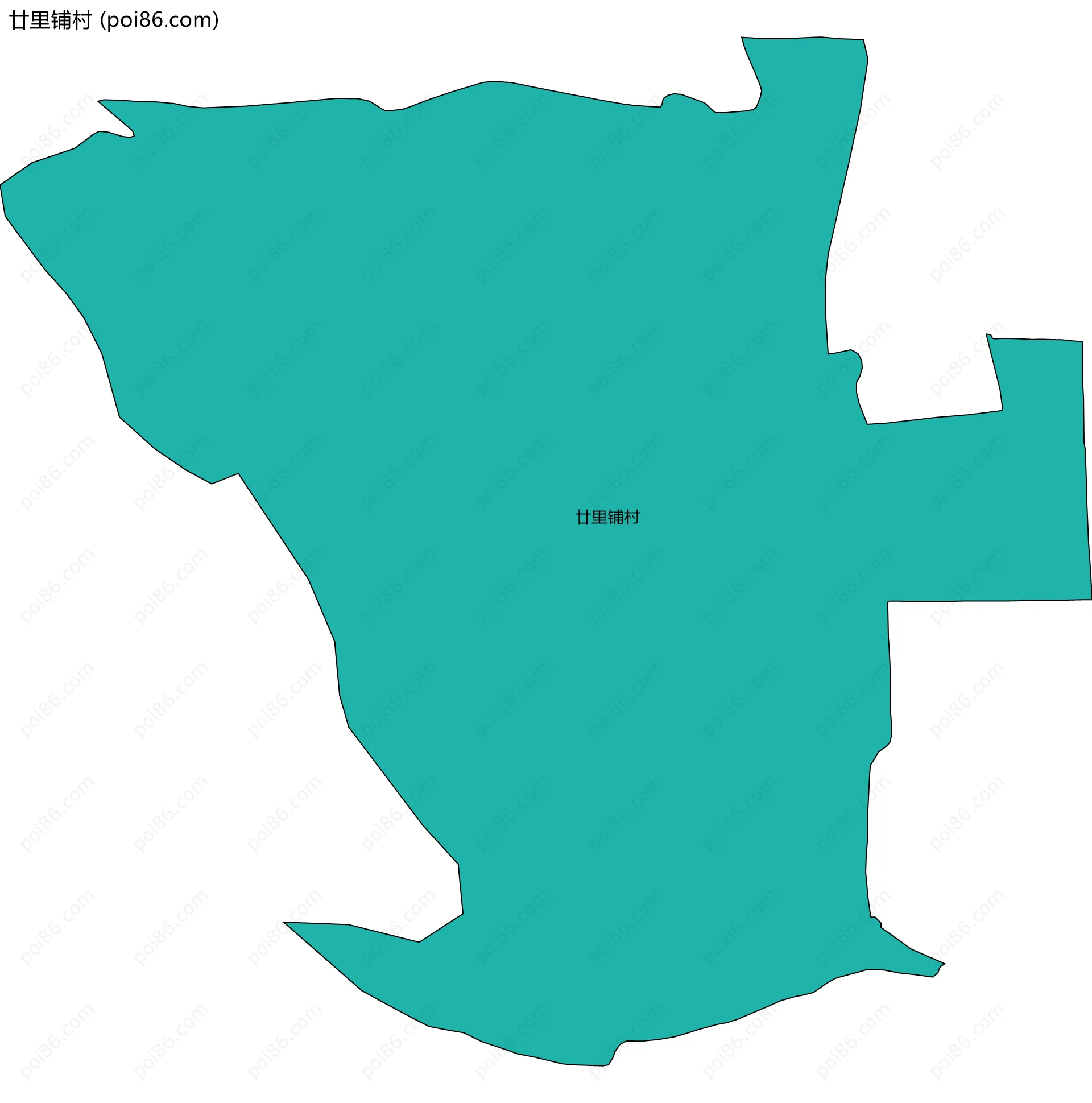 廿里铺村边界地图