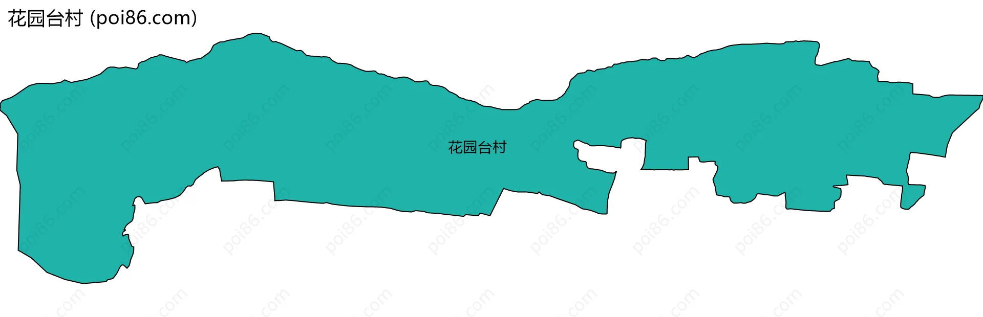 花园台村边界地图