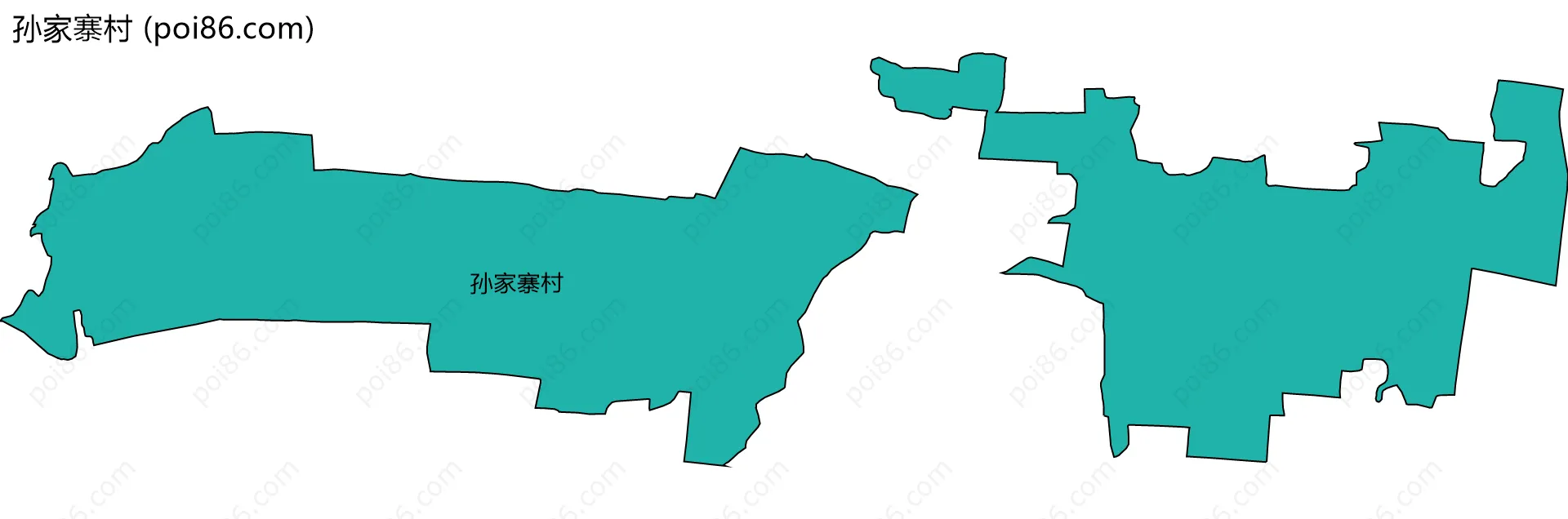 孙家寨村边界地图