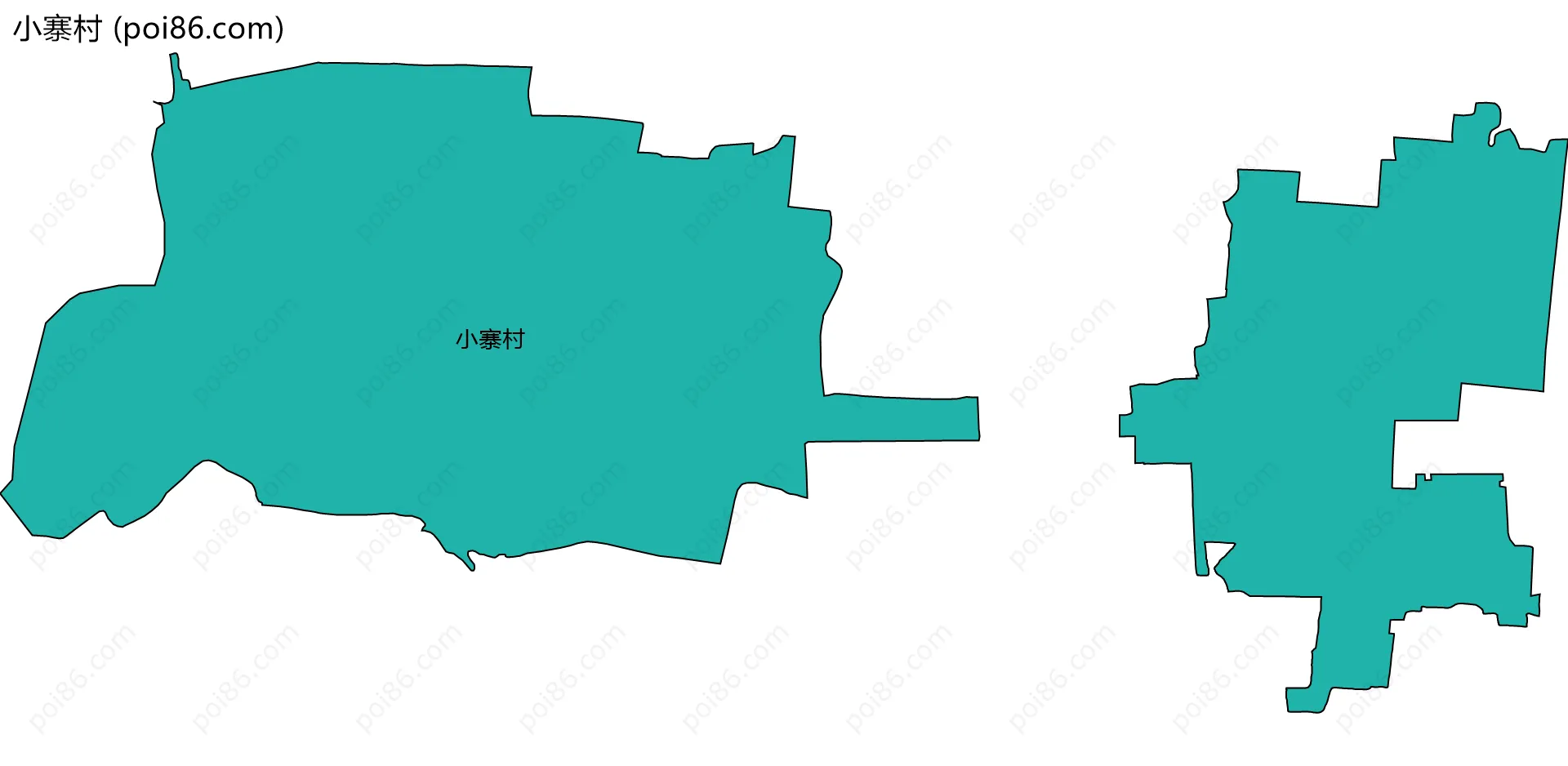 小寨村边界地图