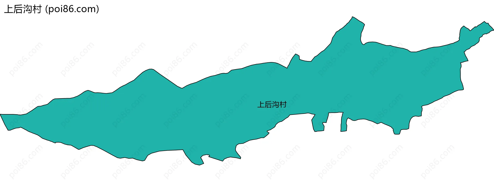上后沟村边界地图