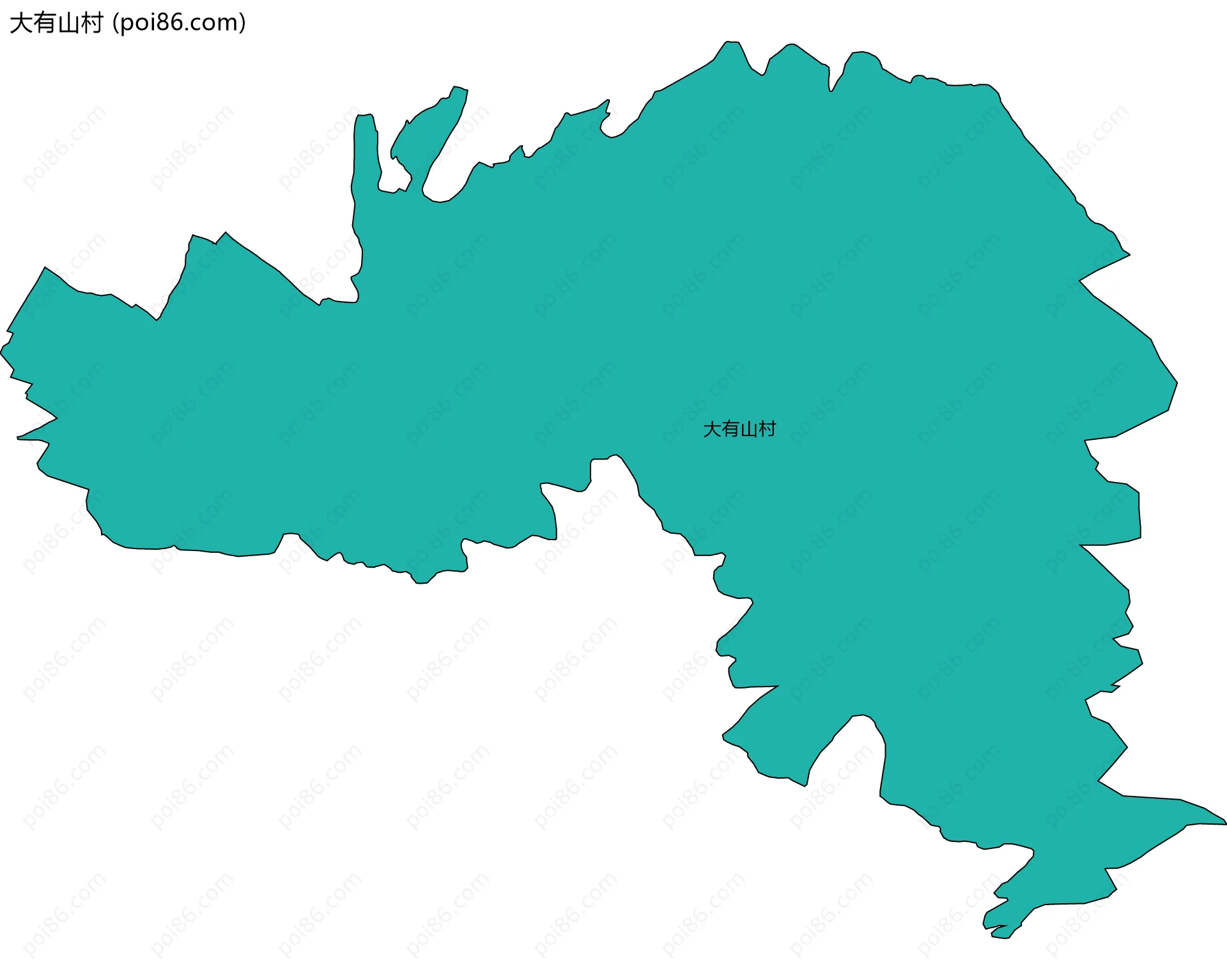 大有山村边界地图