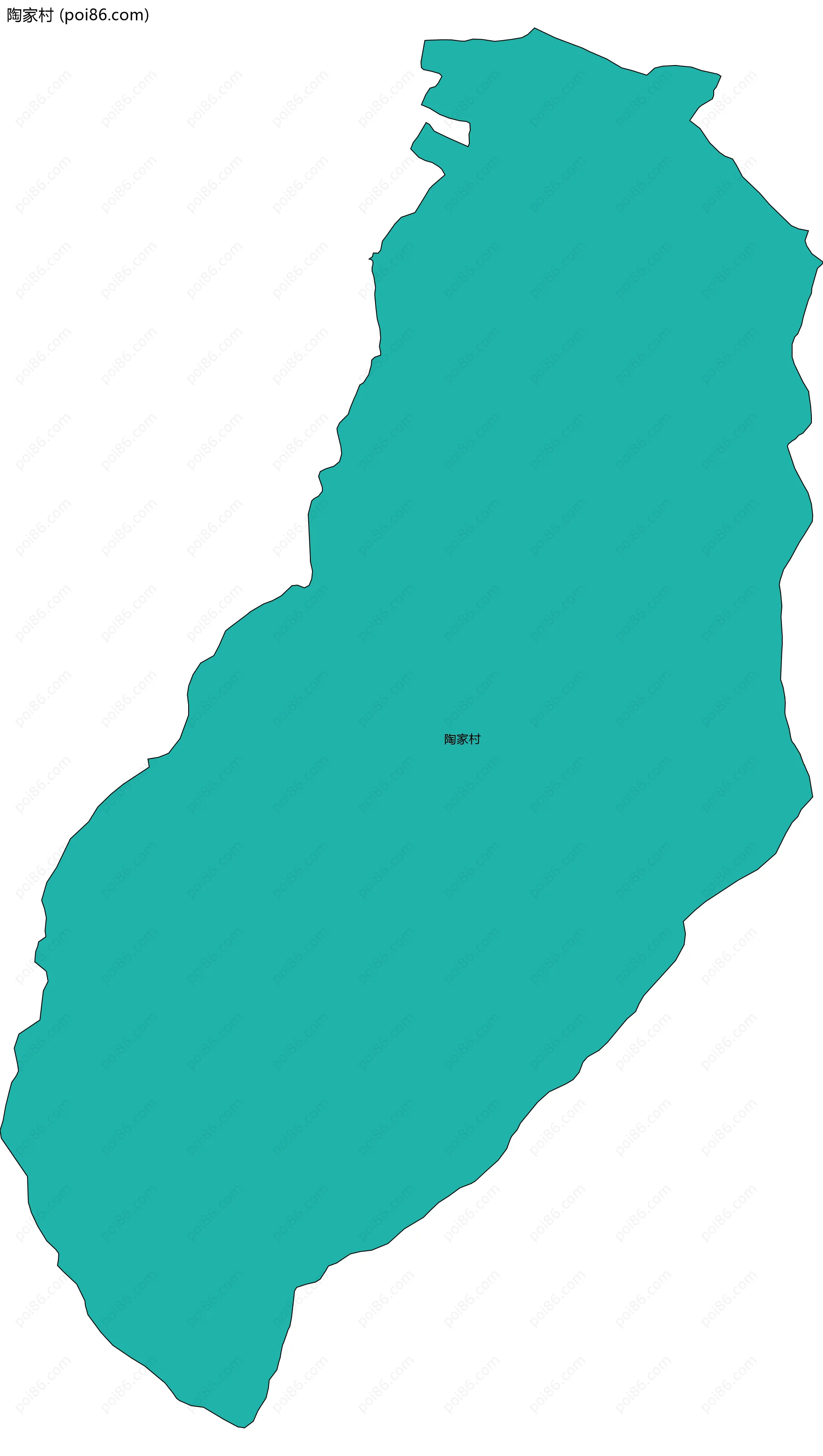 陶家村边界地图