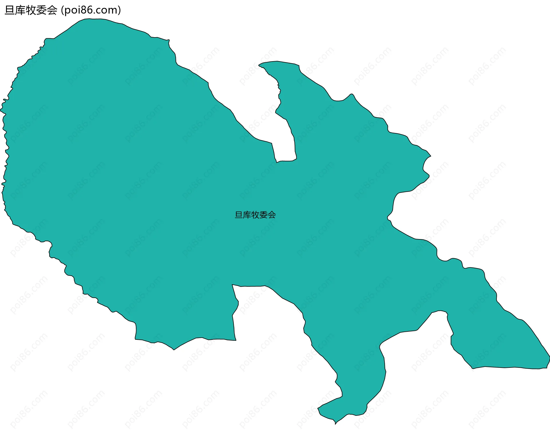 旦库牧委会边界地图