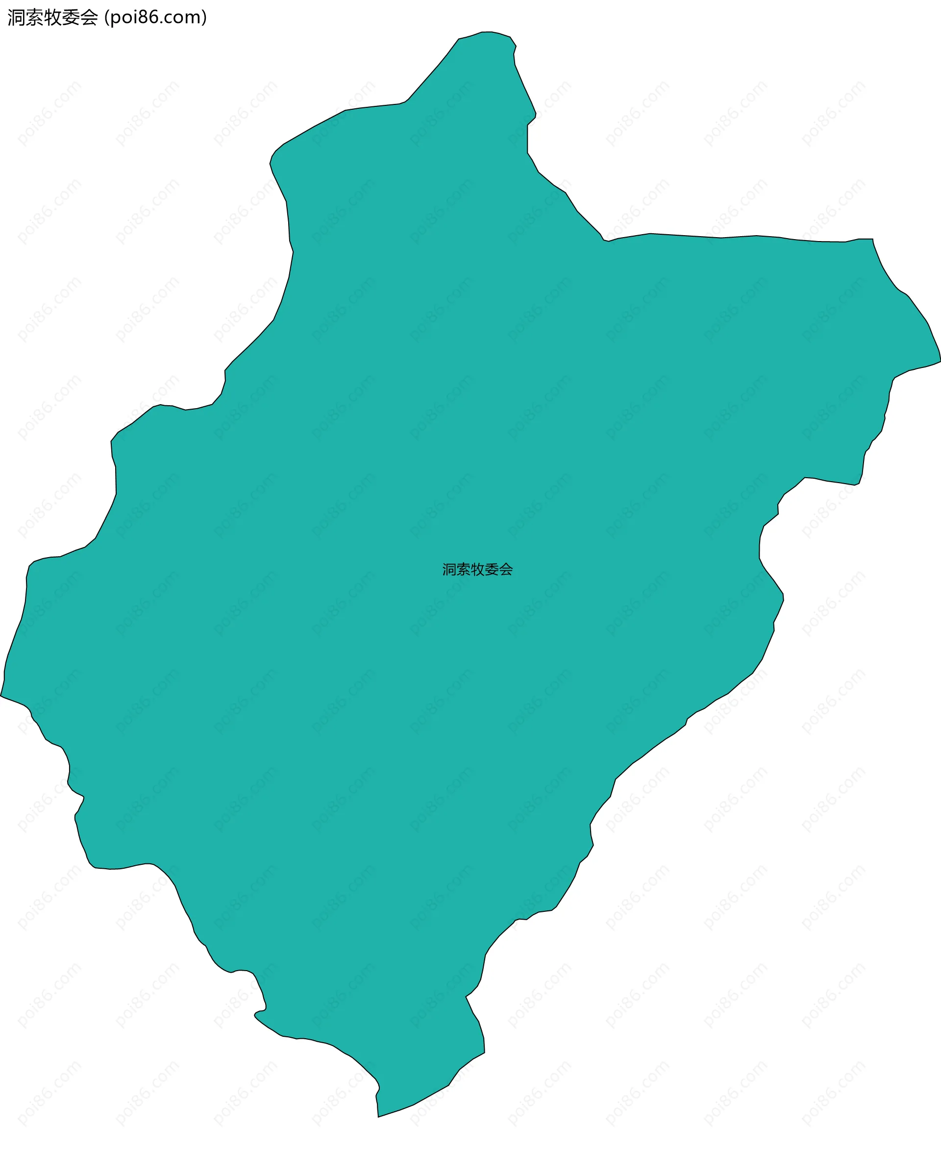 洞索牧委会边界地图