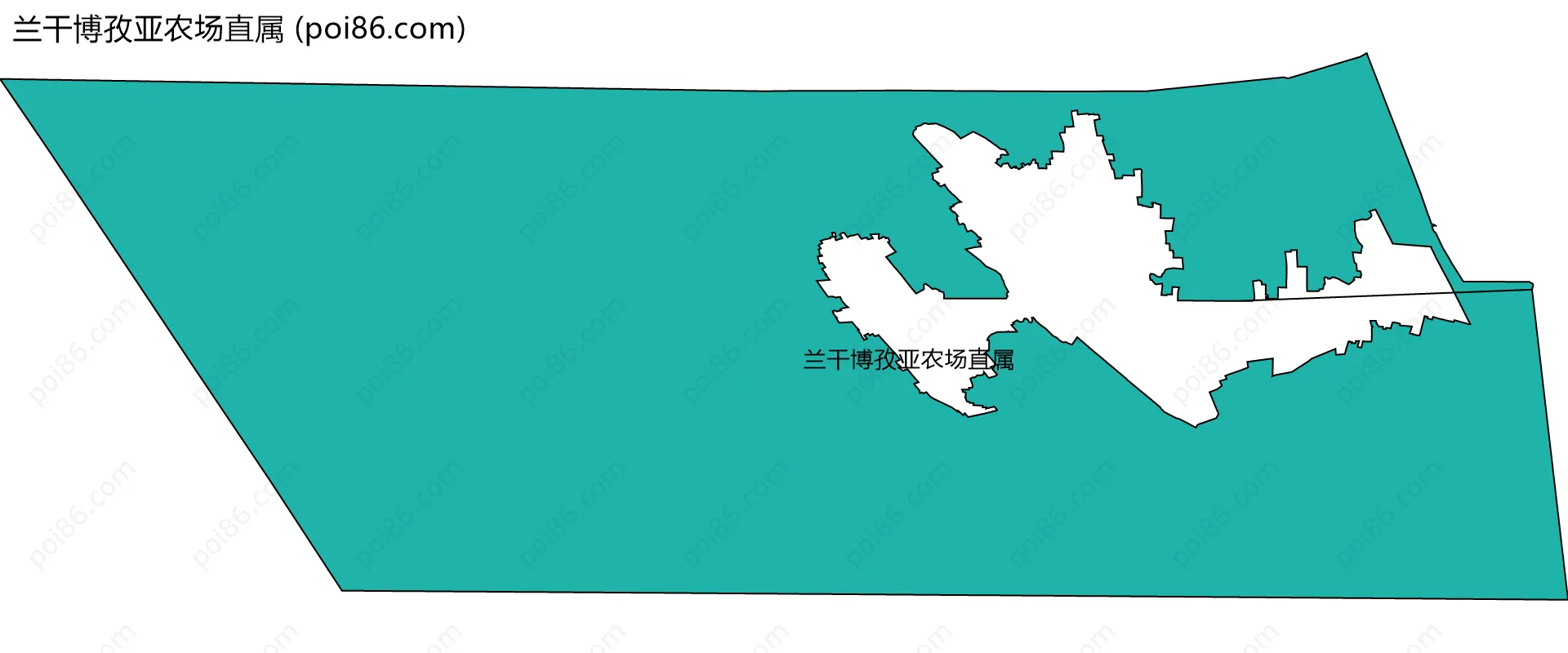 兰干博孜亚农场直属边界地图