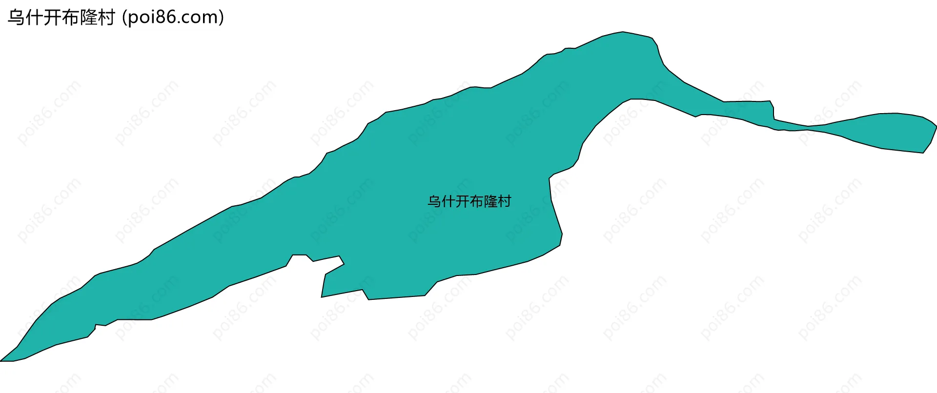 乌什开布隆村边界地图