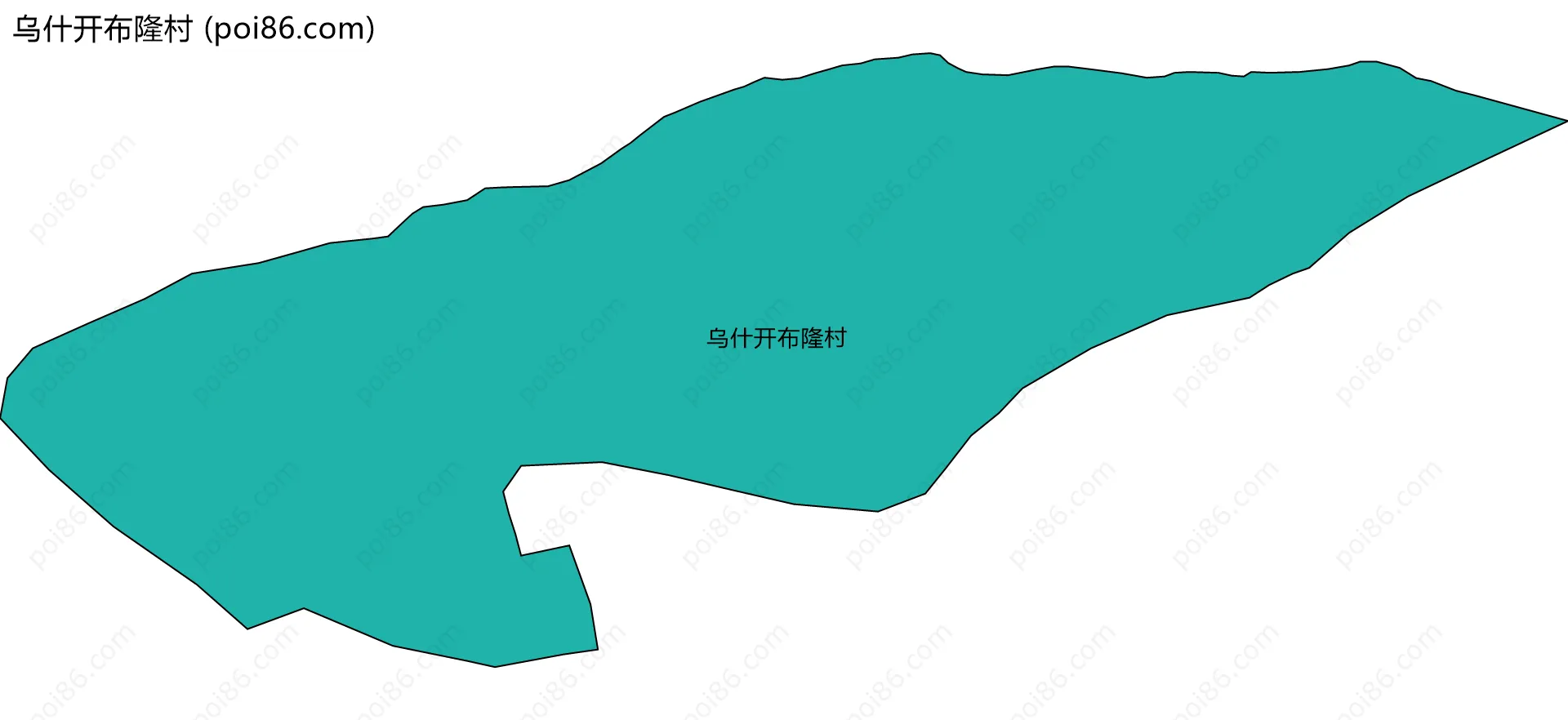 乌什开布隆村边界地图