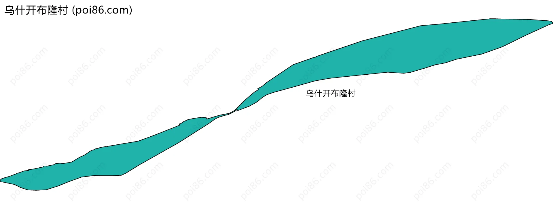 乌什开布隆村边界地图