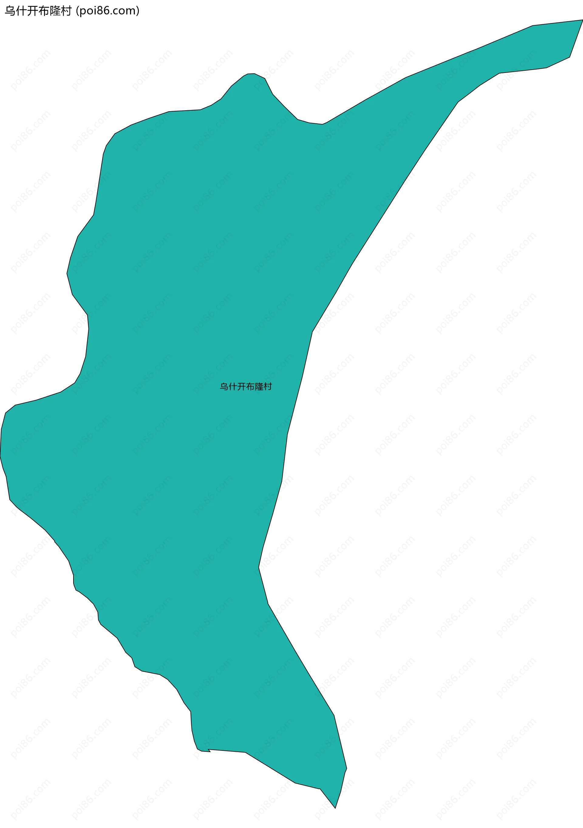 乌什开布隆村边界地图