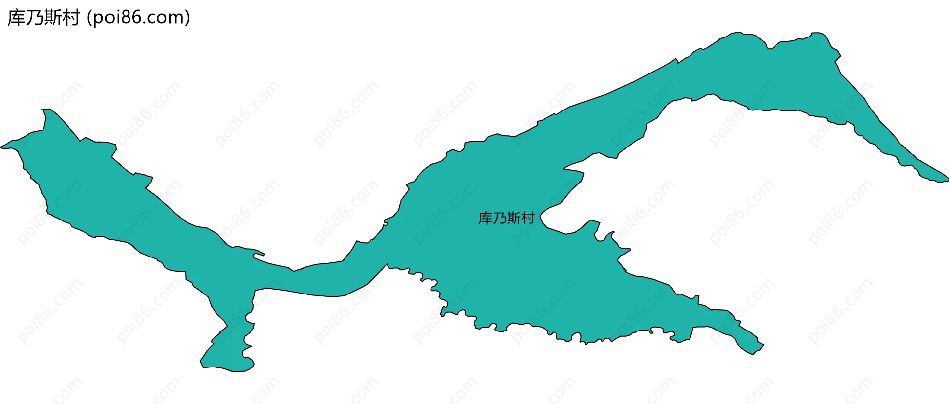库乃斯村边界地图