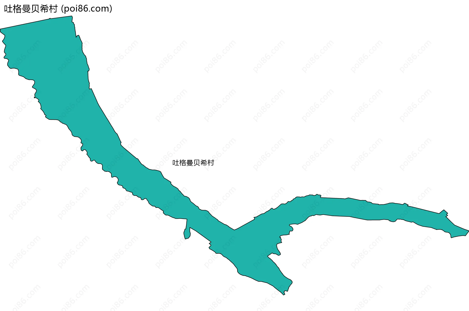吐格曼贝希村边界地图