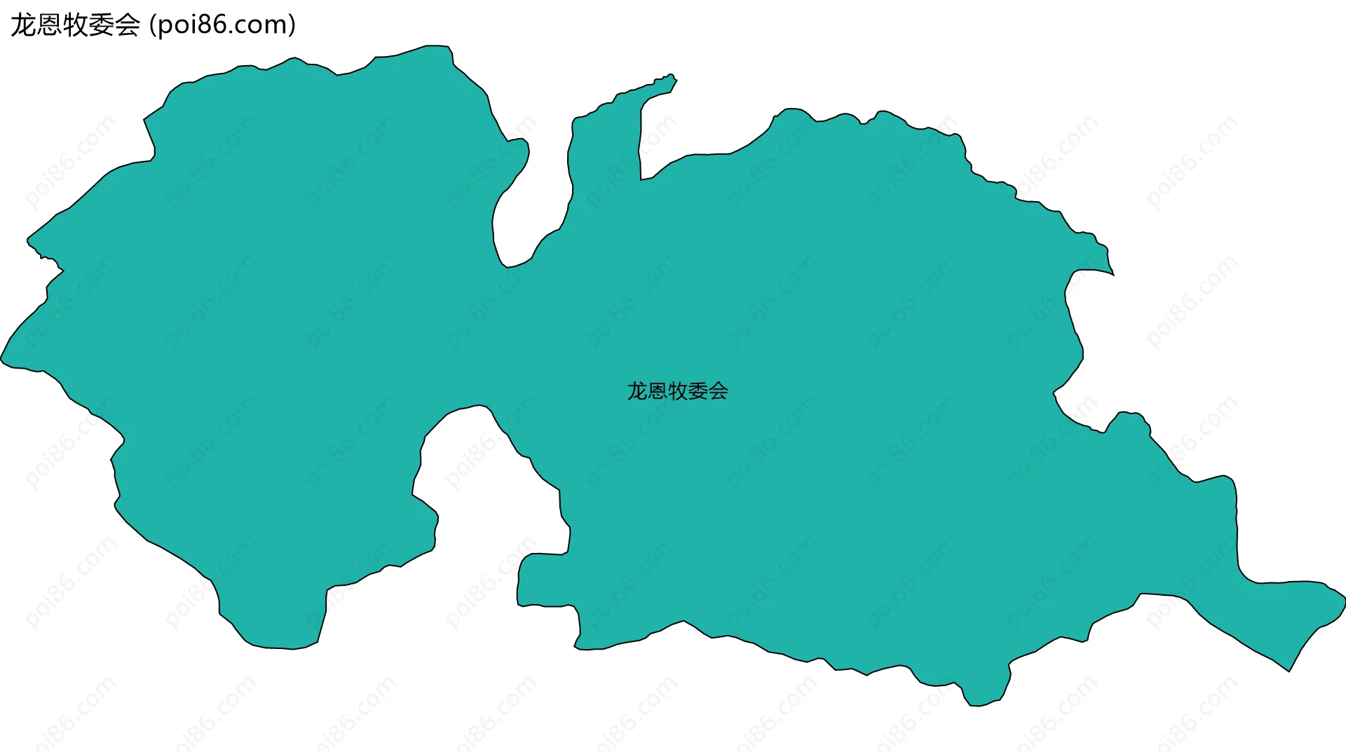 龙恩牧委会边界地图