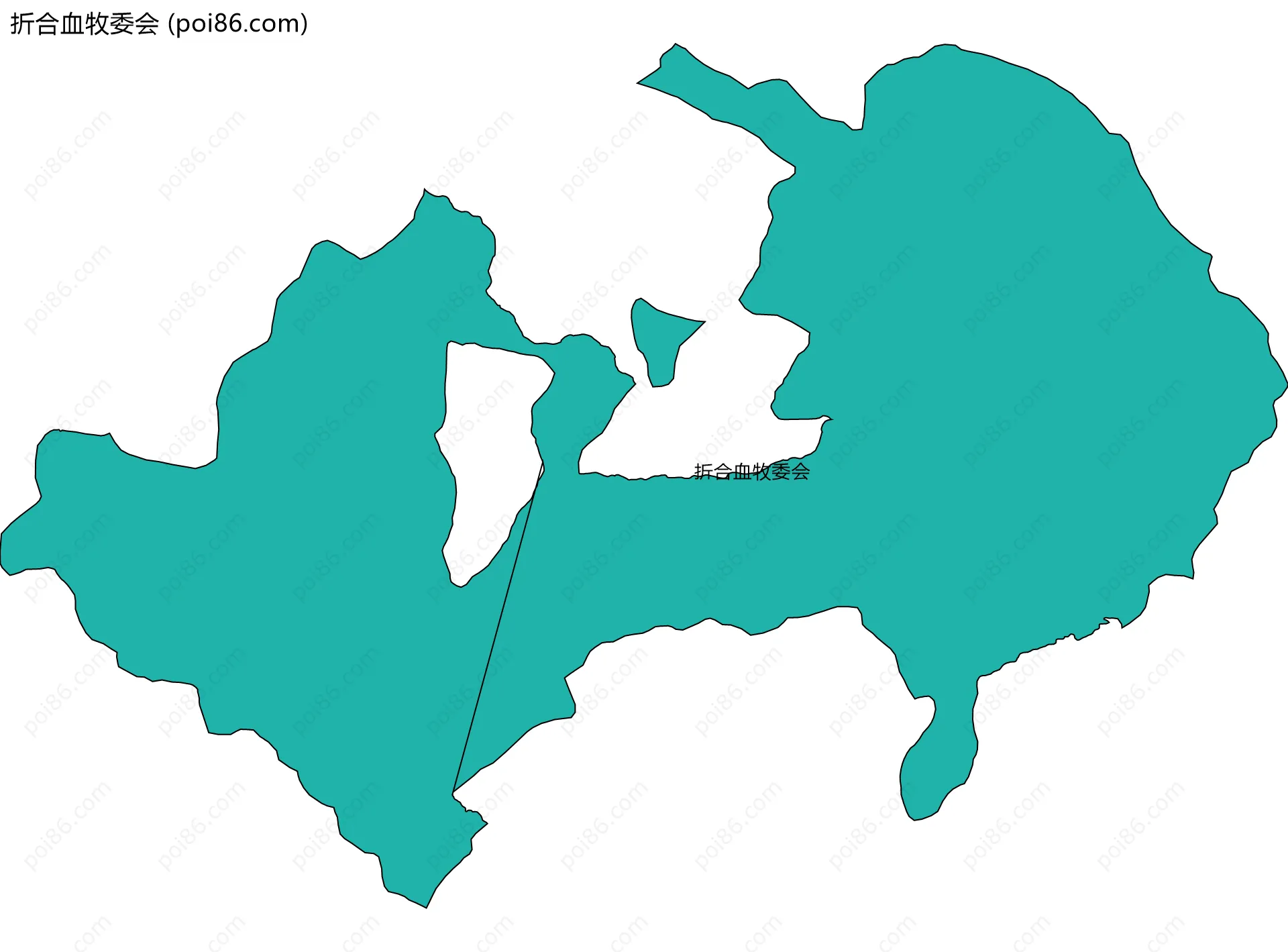 折合血牧委会边界地图