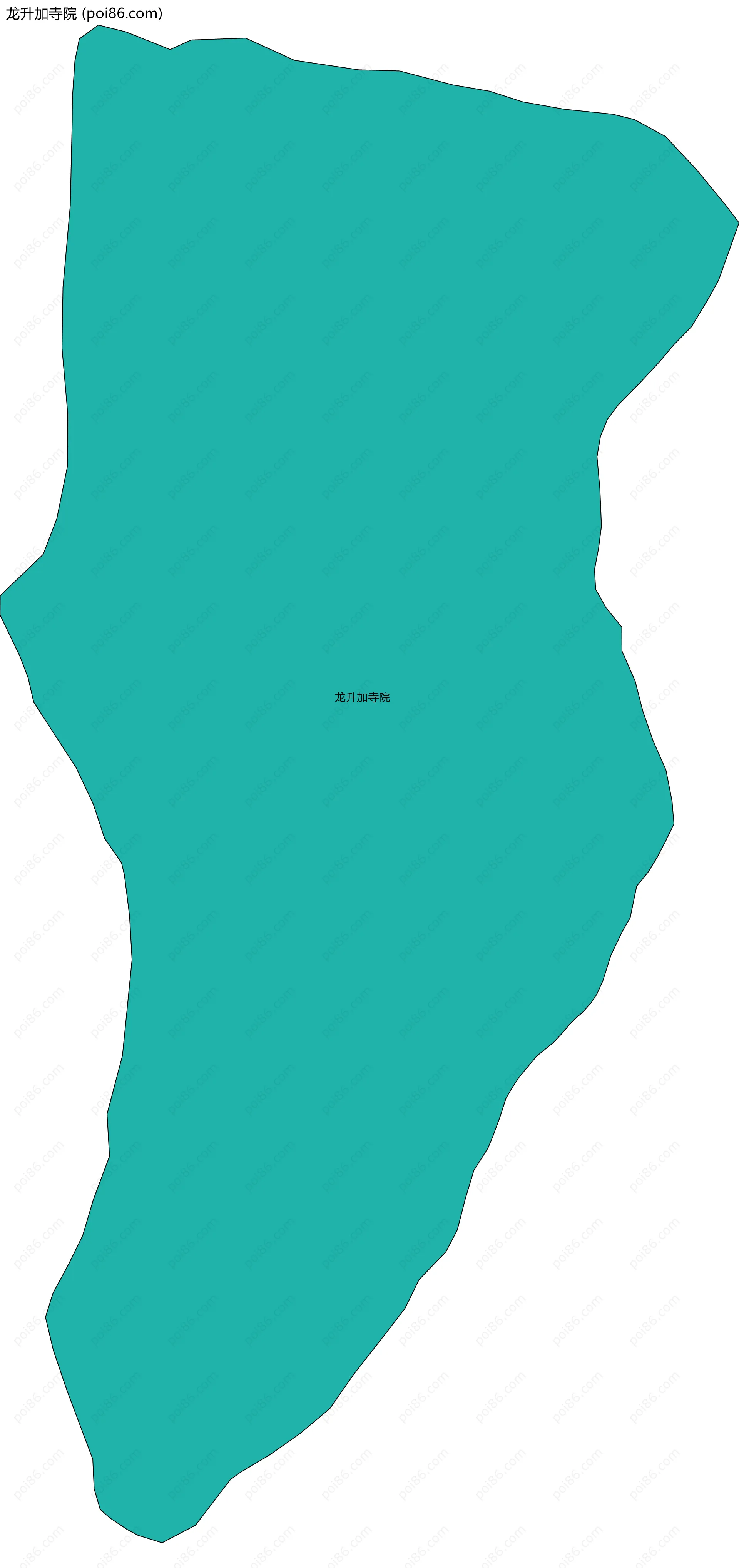 龙升加寺院边界地图