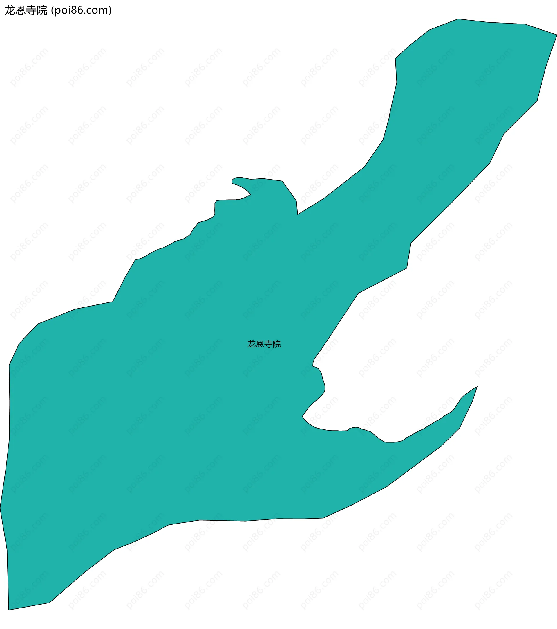 龙恩寺院边界地图