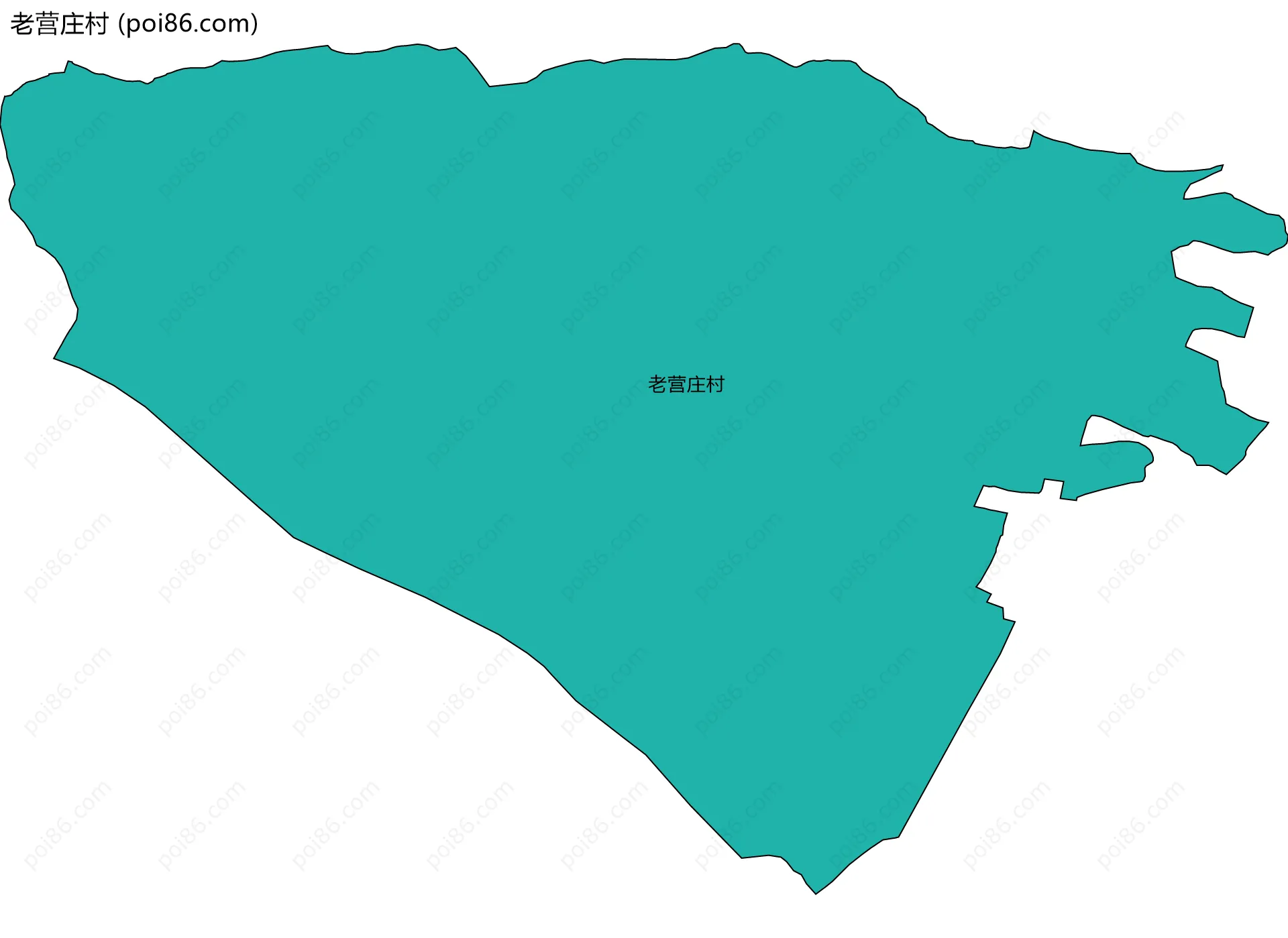 老营庄村边界地图