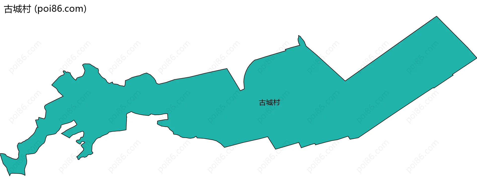 古城村边界地图