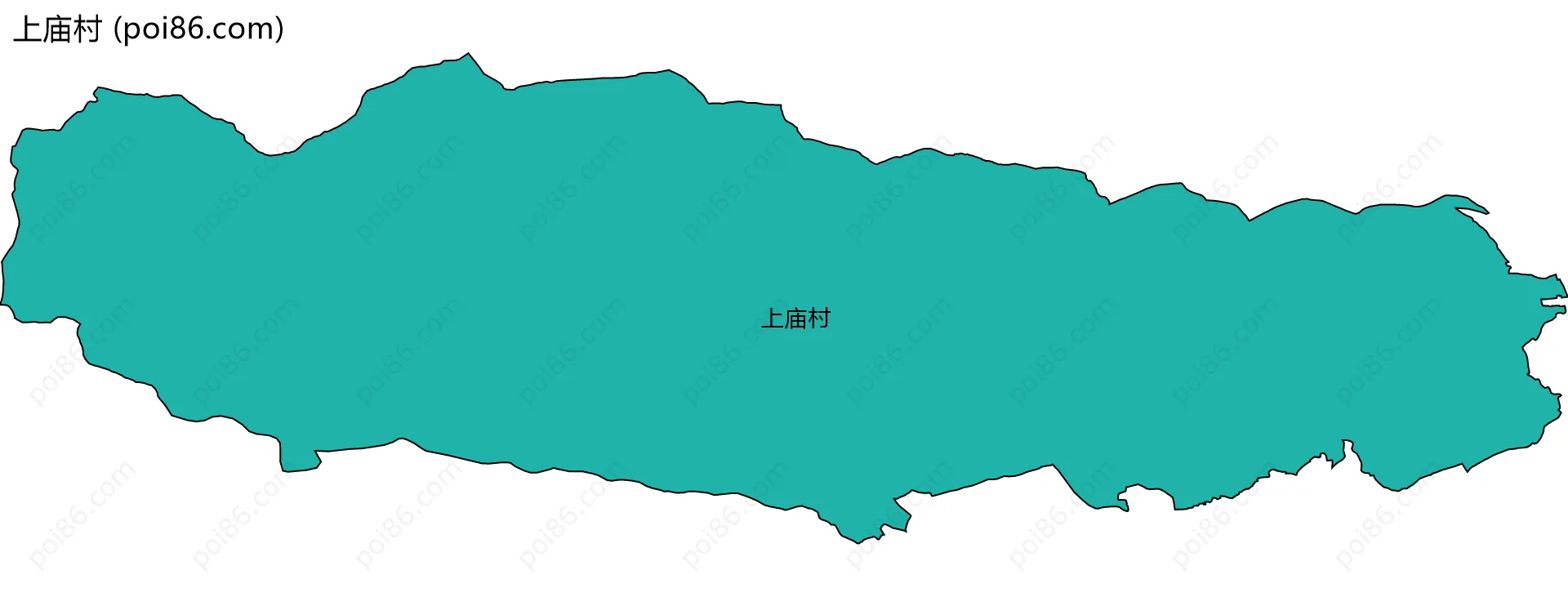 上庙村边界地图