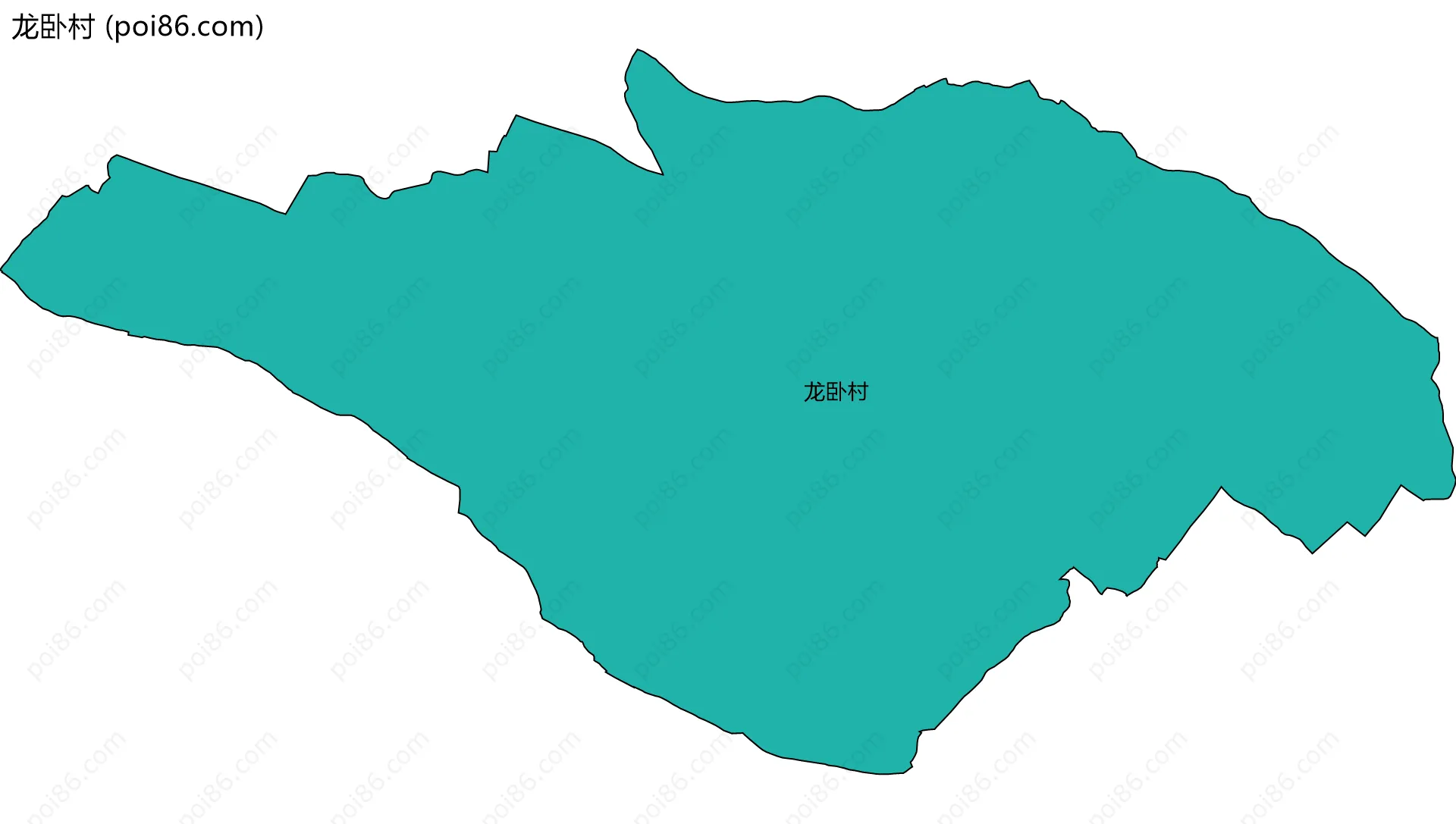 龙卧村边界地图