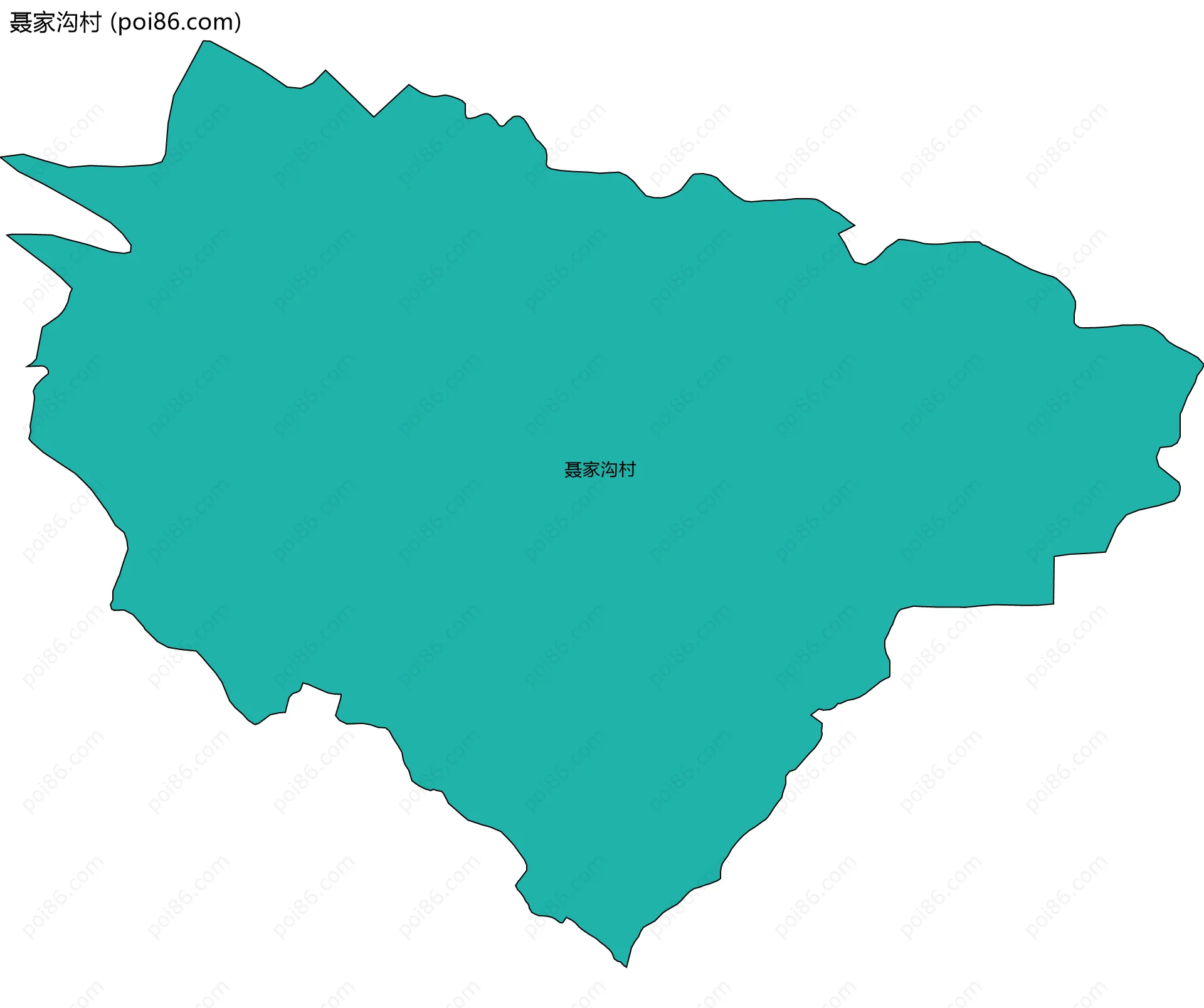 聂家沟村边界地图