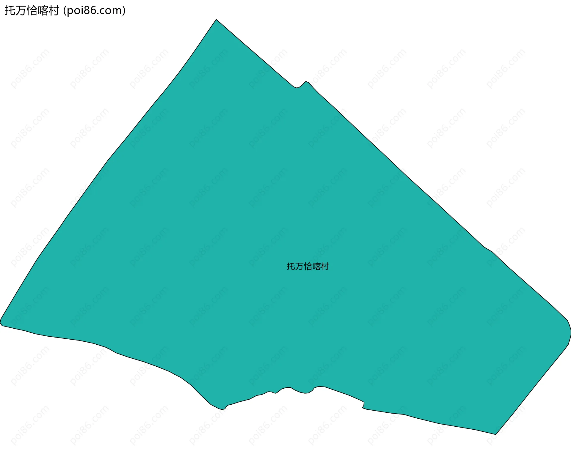 托万恰喀村边界地图