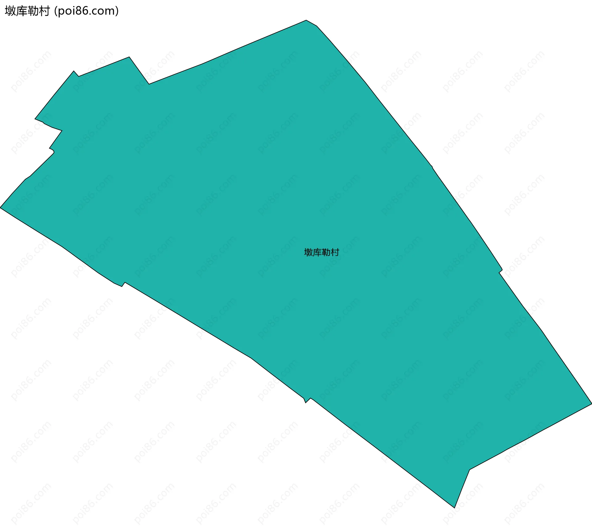墩库勒村边界地图