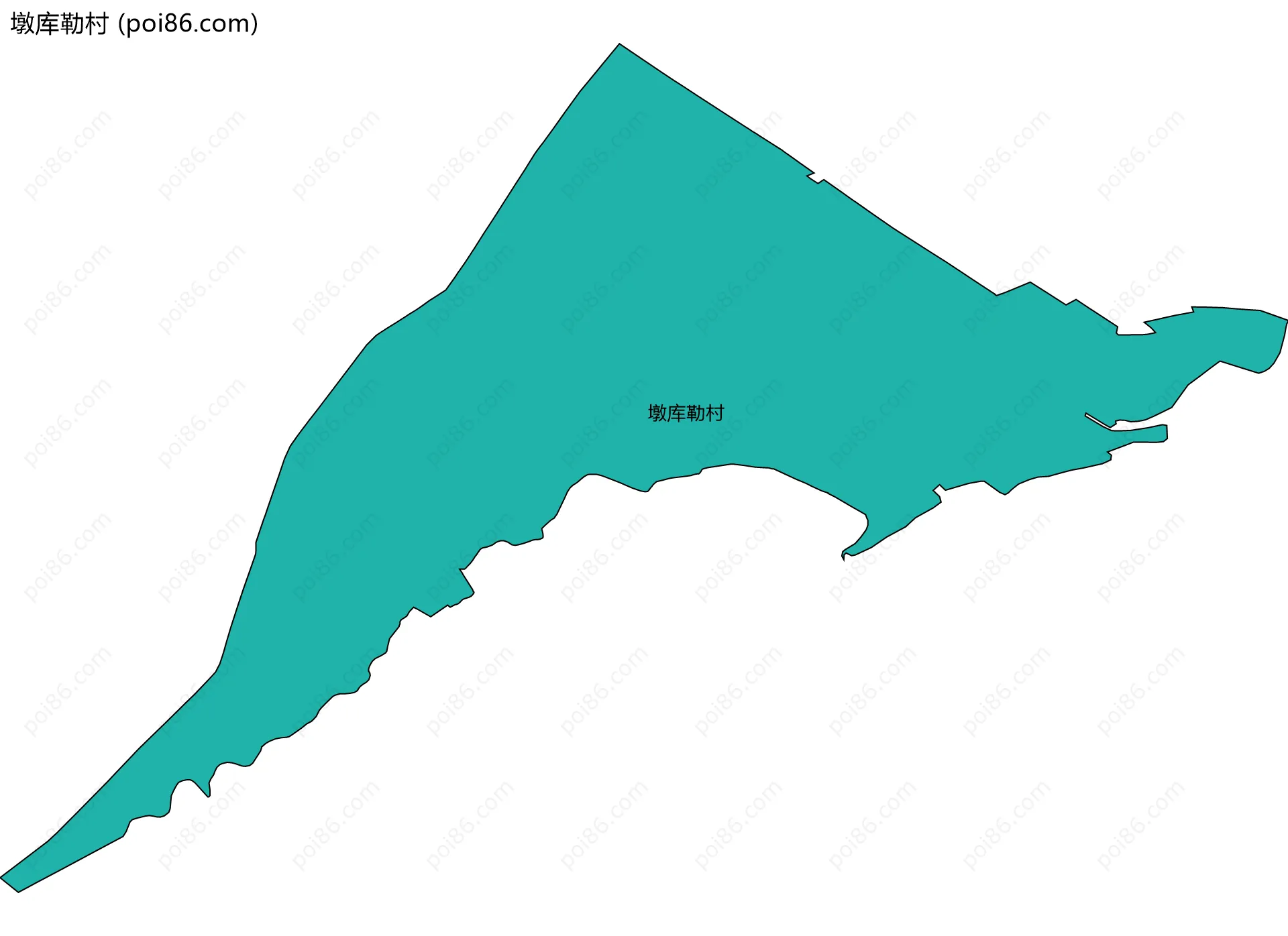 墩库勒村边界地图