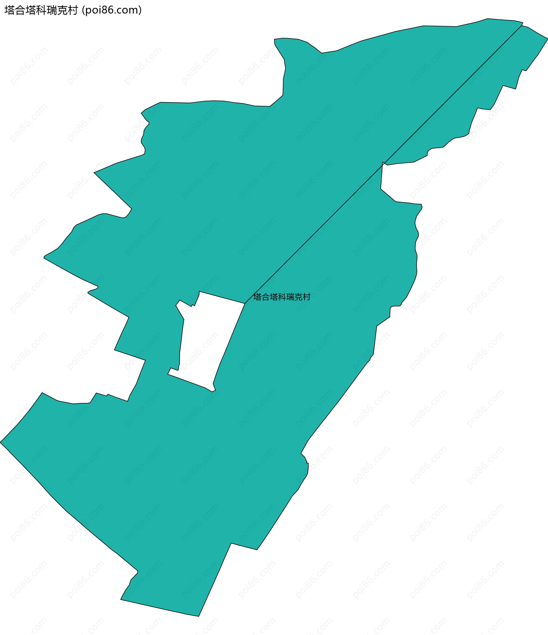 塔合塔科瑞克村边界地图