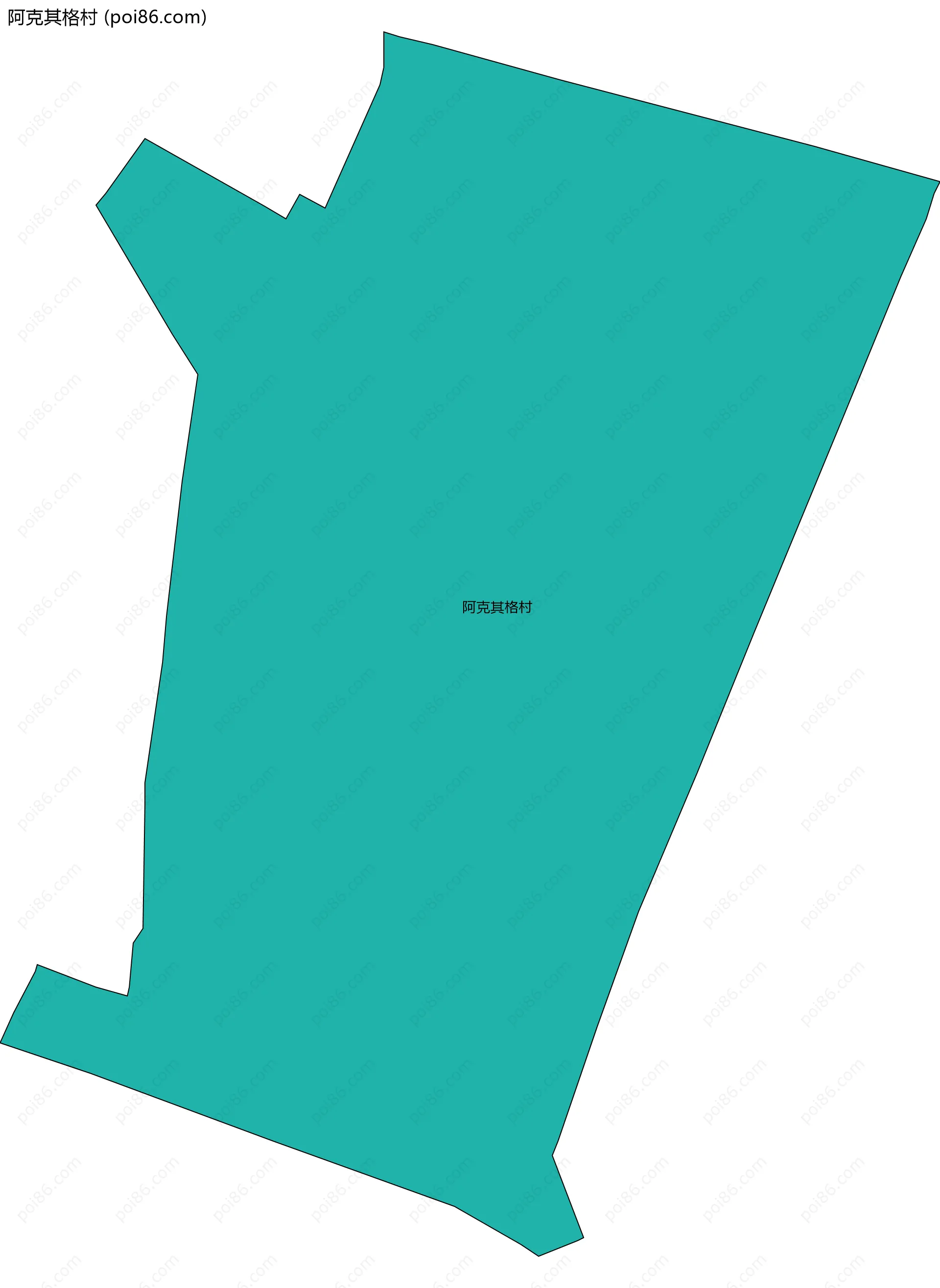 阿克其格村边界地图