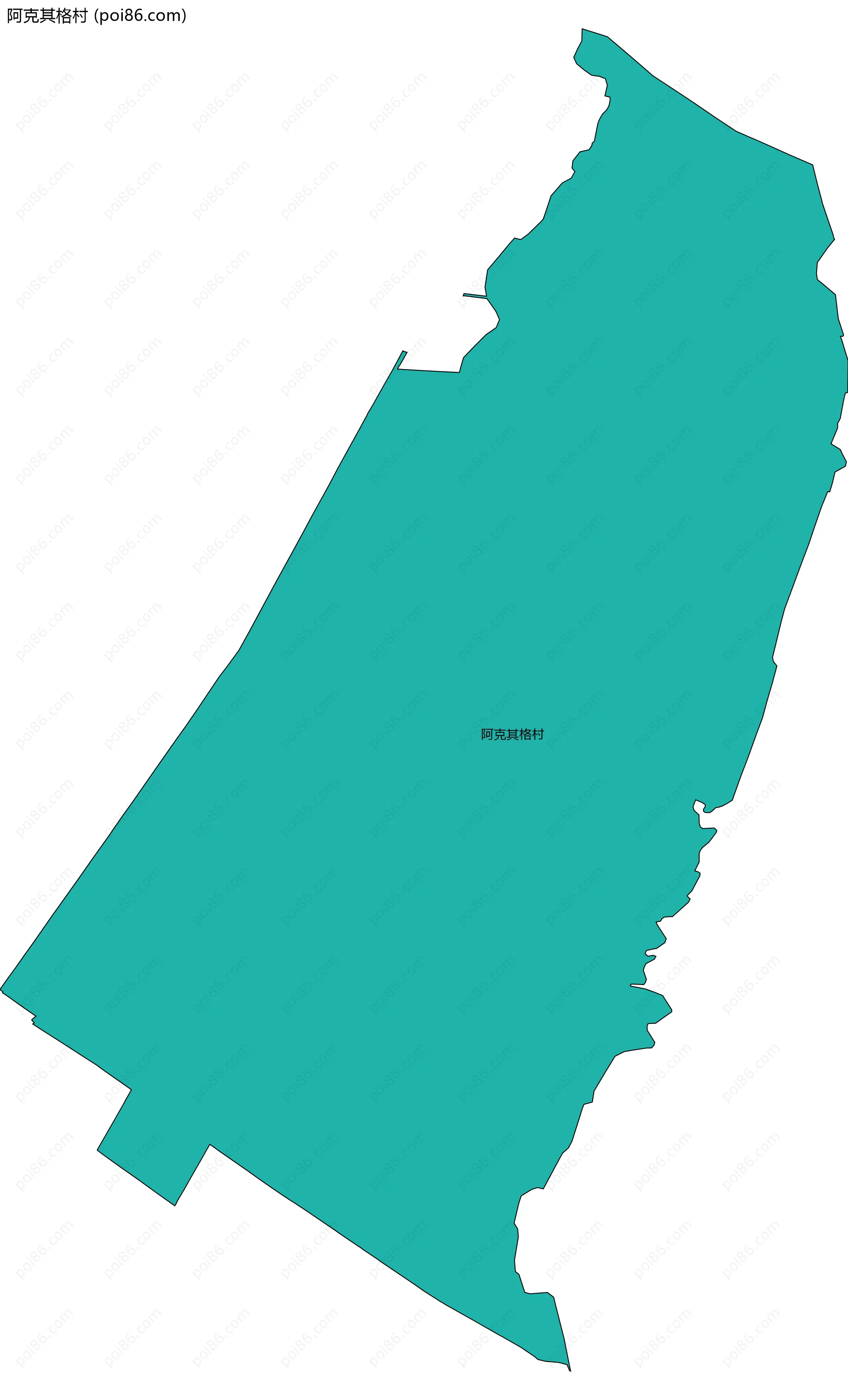 阿克其格村边界地图