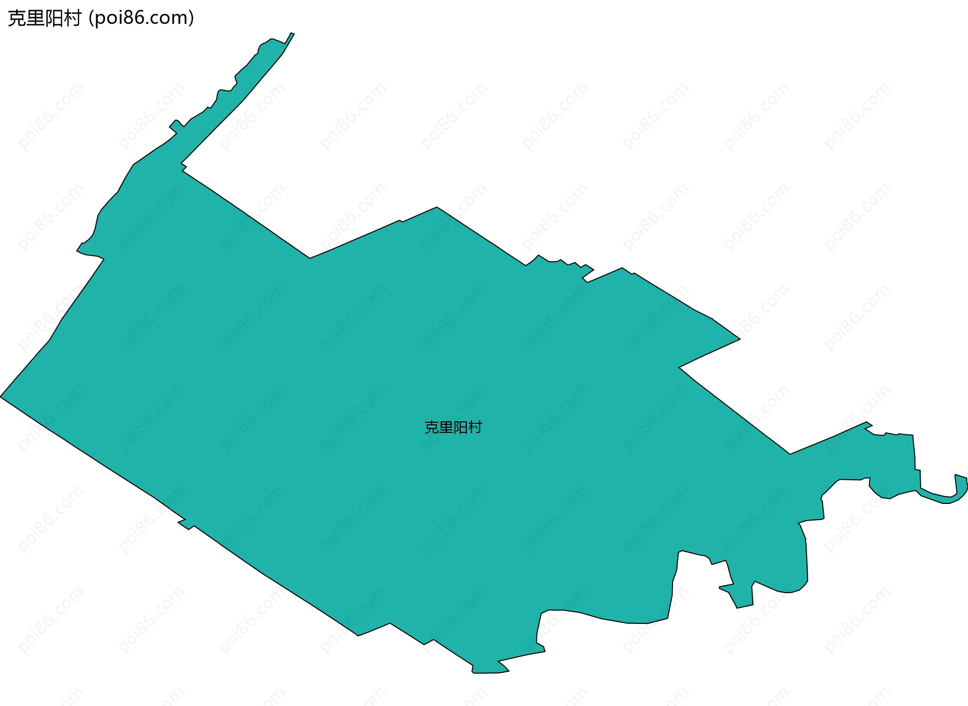 克里阳村边界地图