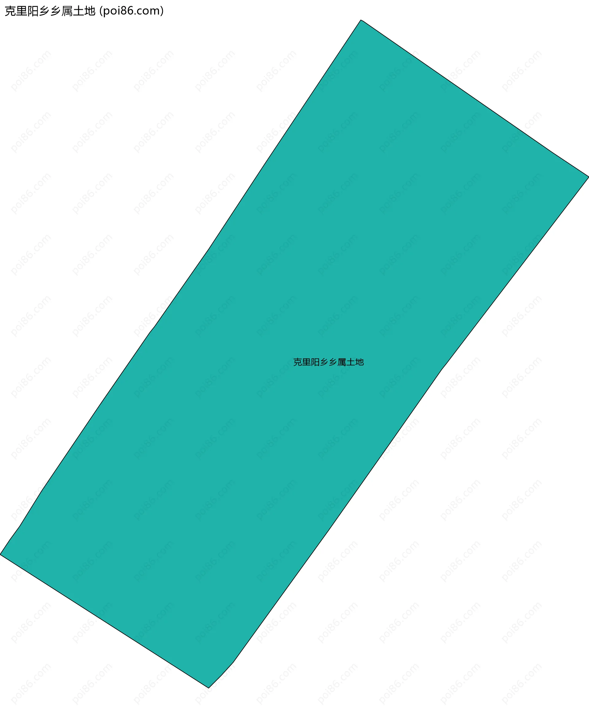 克里阳乡乡属土地边界地图