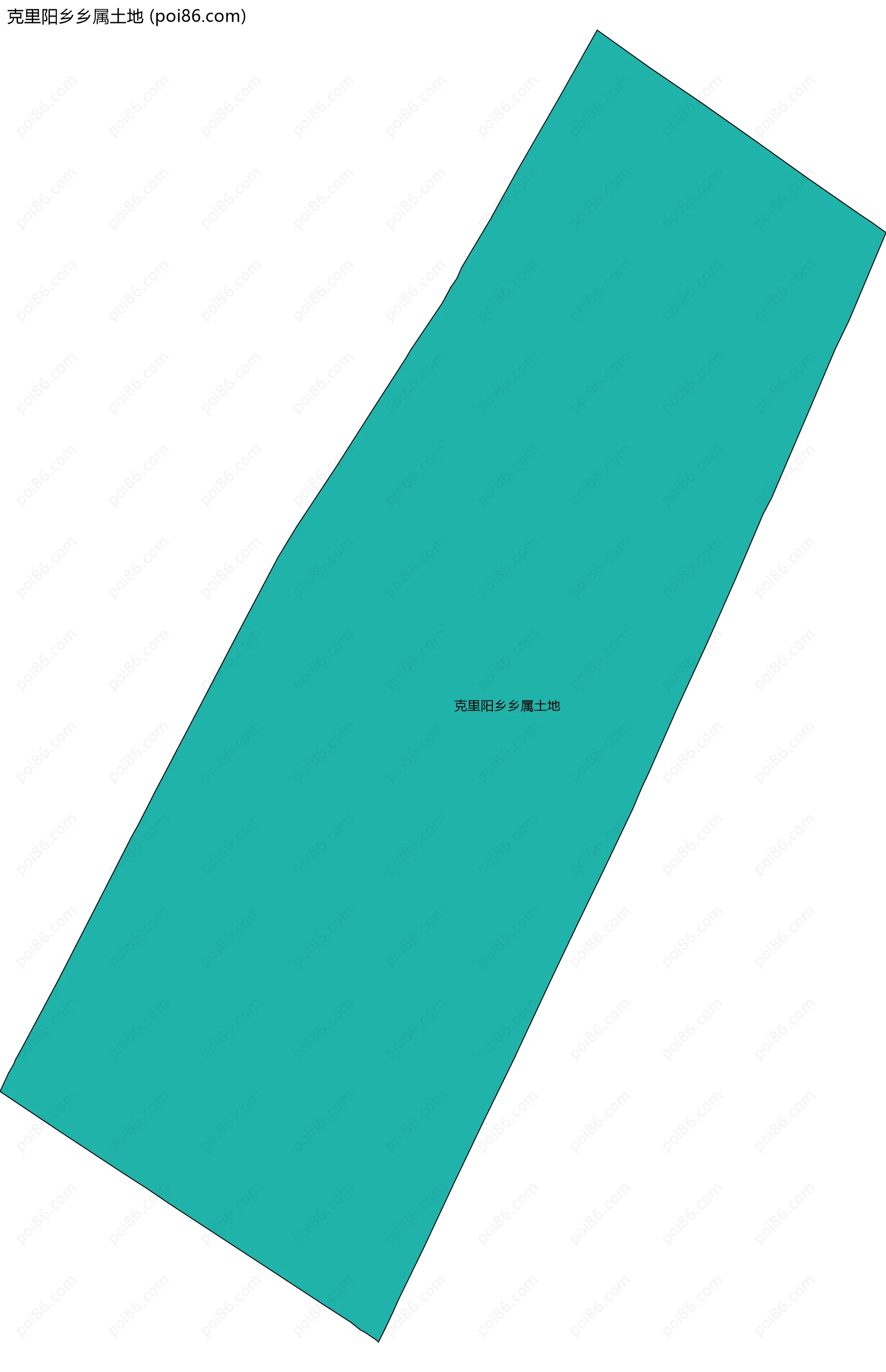 克里阳乡乡属土地边界地图