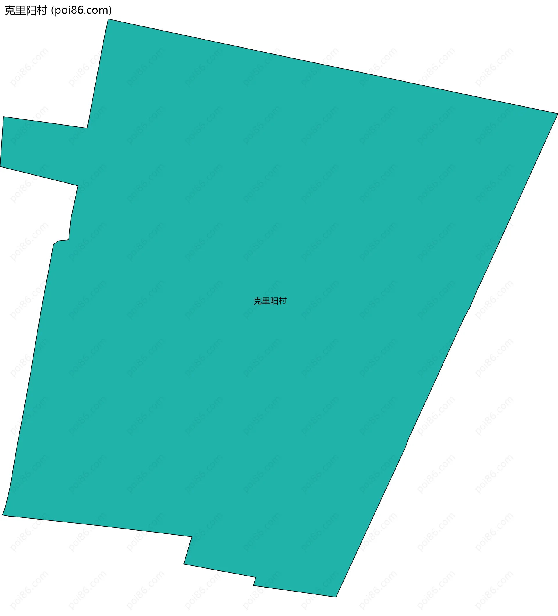 克里阳村边界地图