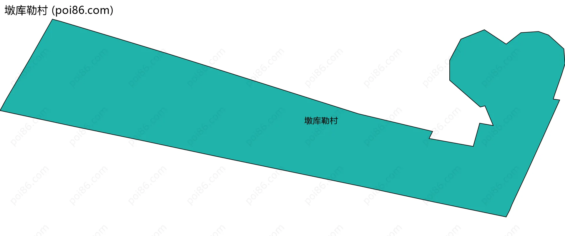 墩库勒村边界地图