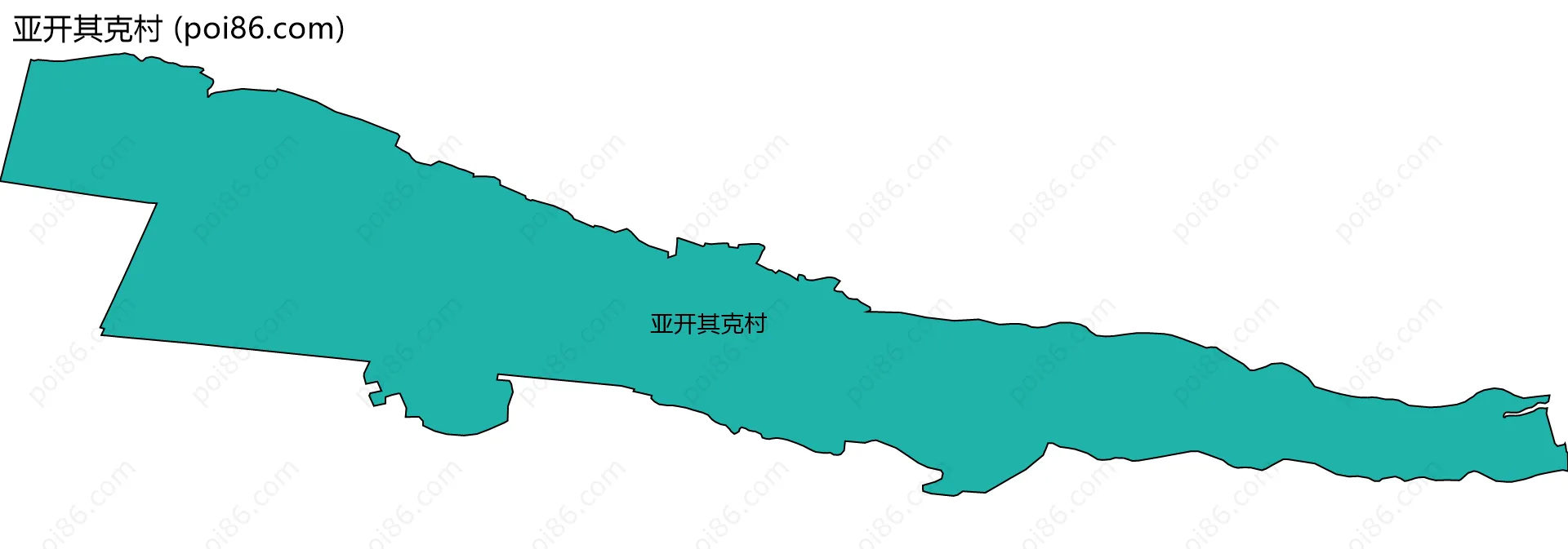 亚开其克村边界地图