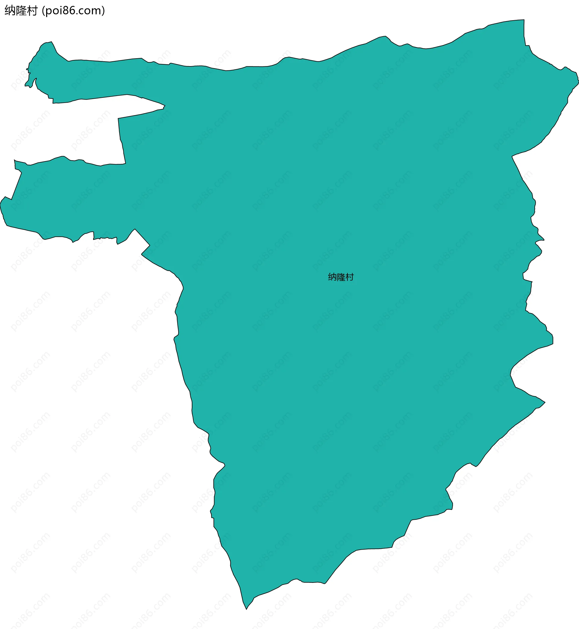 纳隆村边界地图