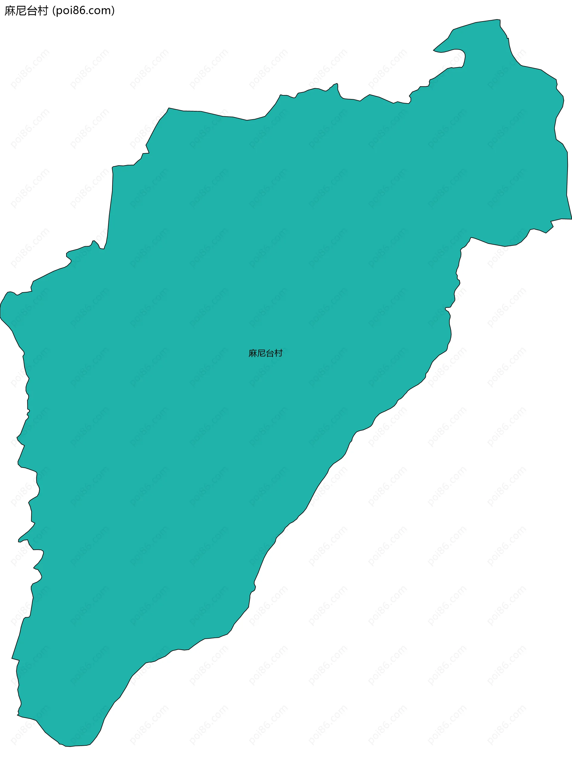 麻尼台村边界地图