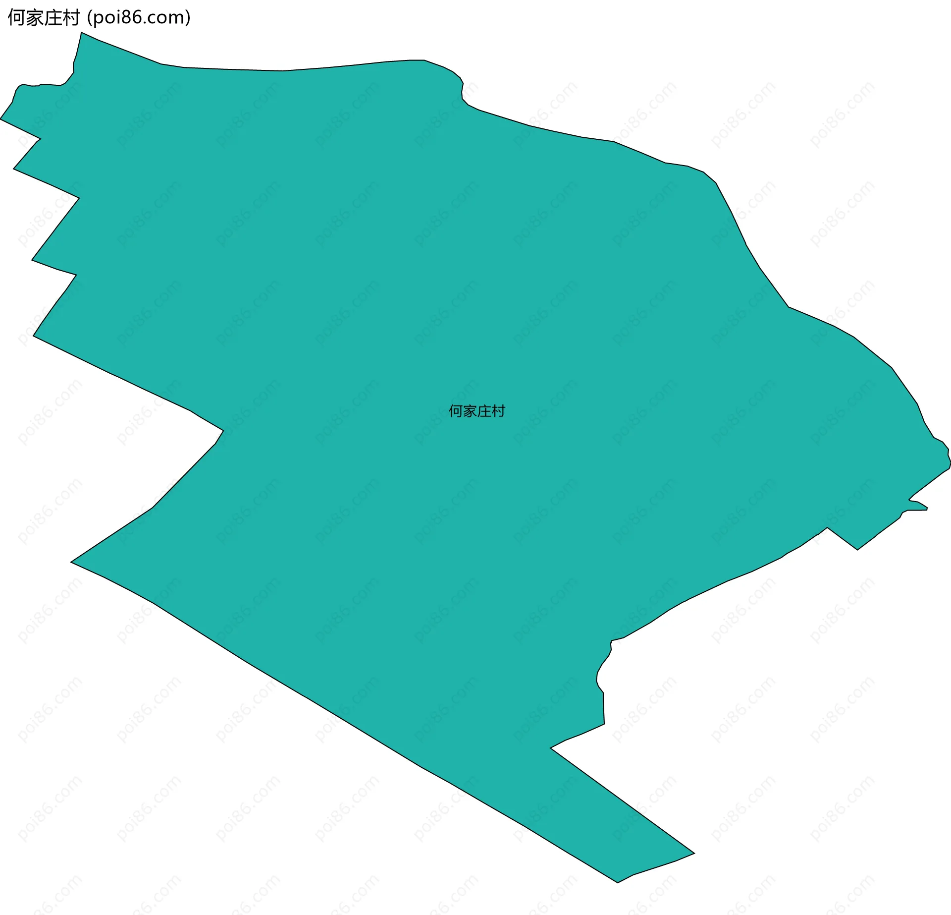 何家庄村边界地图
