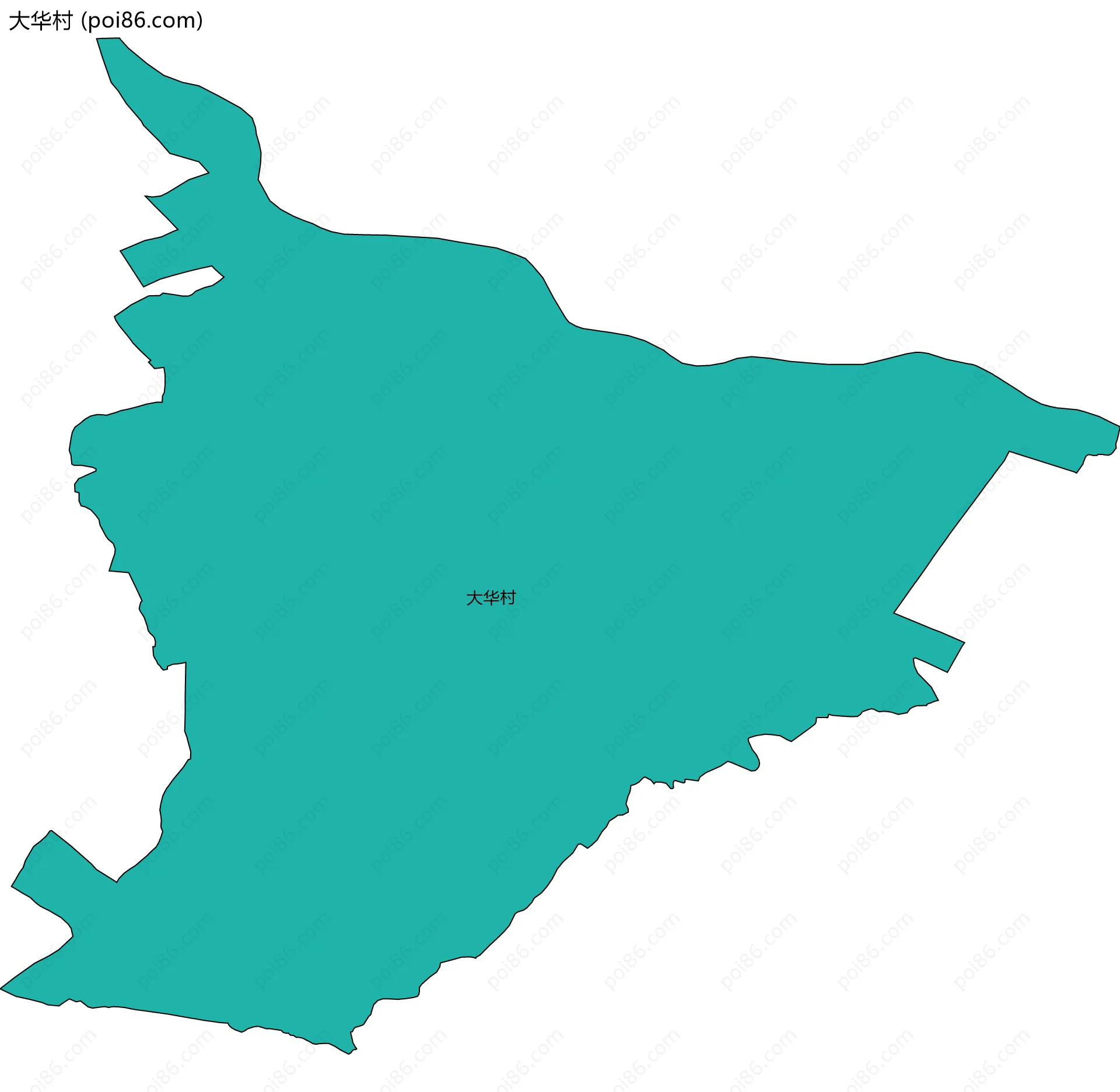 大华村边界地图