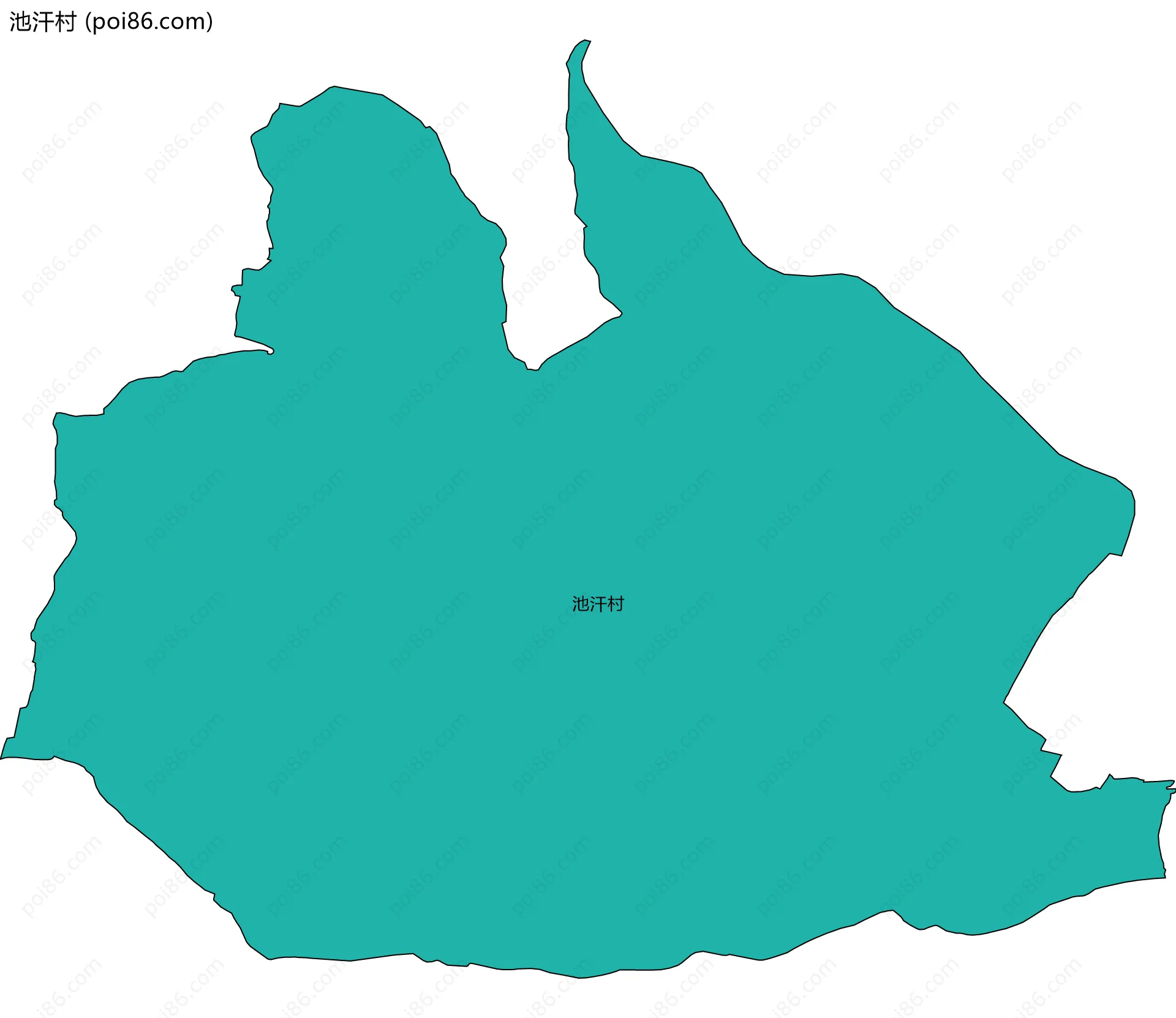 池汗村边界地图