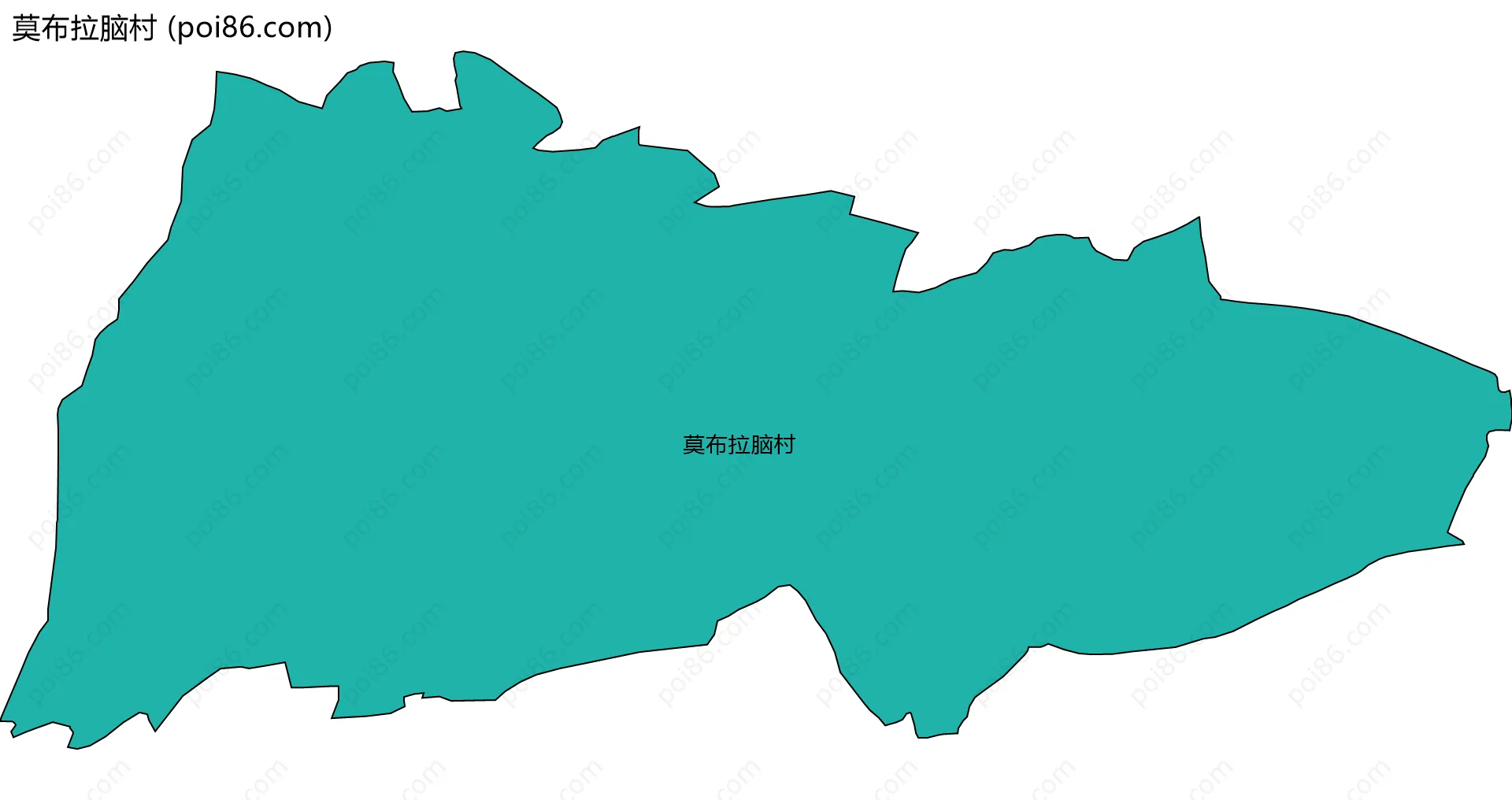 莫布拉脑村边界地图
