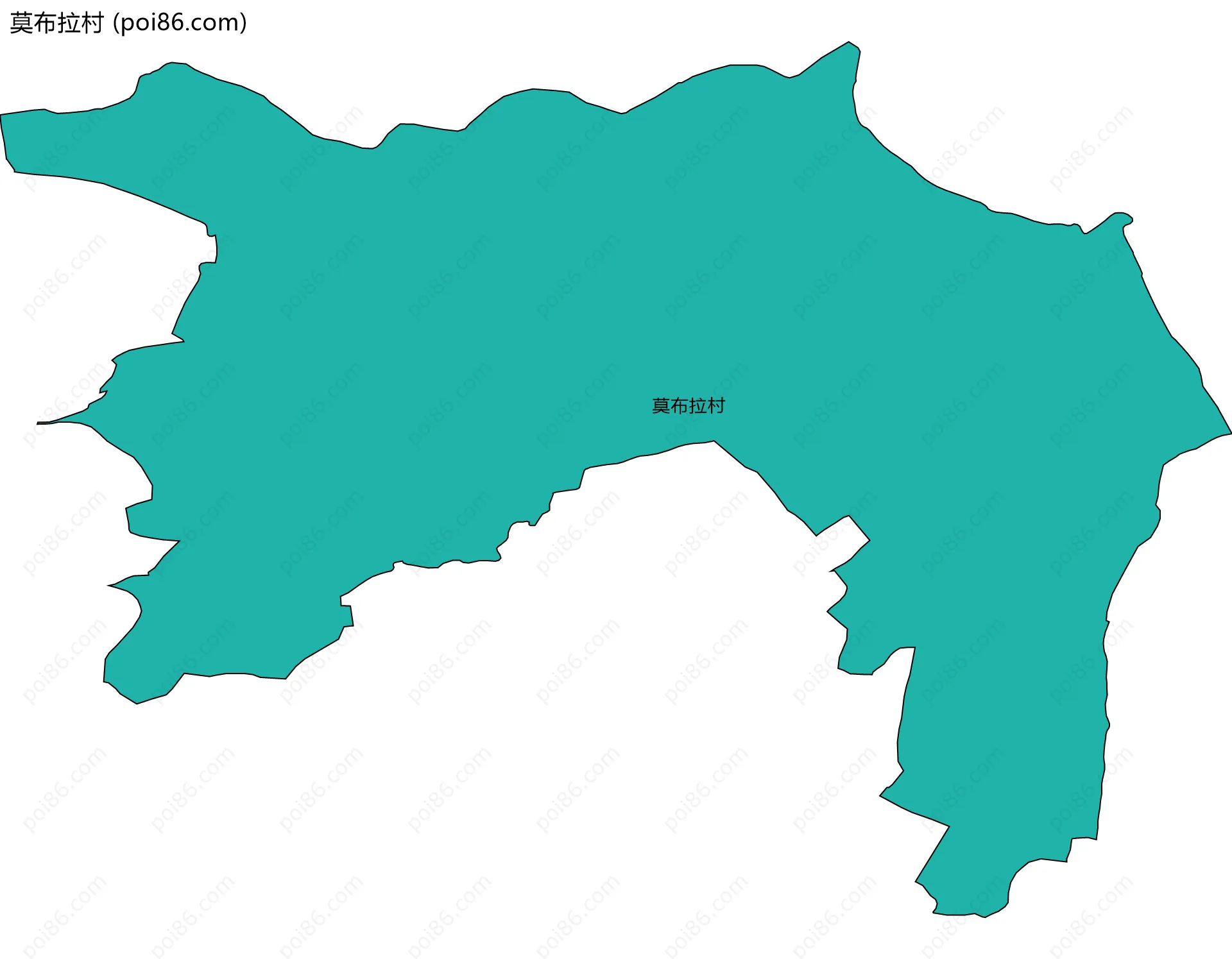 莫布拉村边界地图