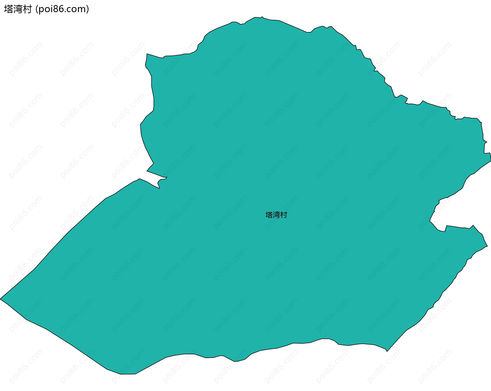 塔湾村边界地图